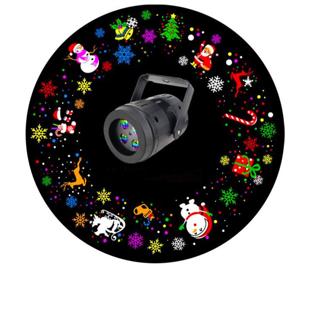 Christmas Projector LED Lights  Projection Lamp Waterproof Projection Light with 12 Slides Patterns Landscape Snowflake Elk Snowman Christmas Tree Santa Reindeer Light for Christmas Xmas Party Indoor Decorations