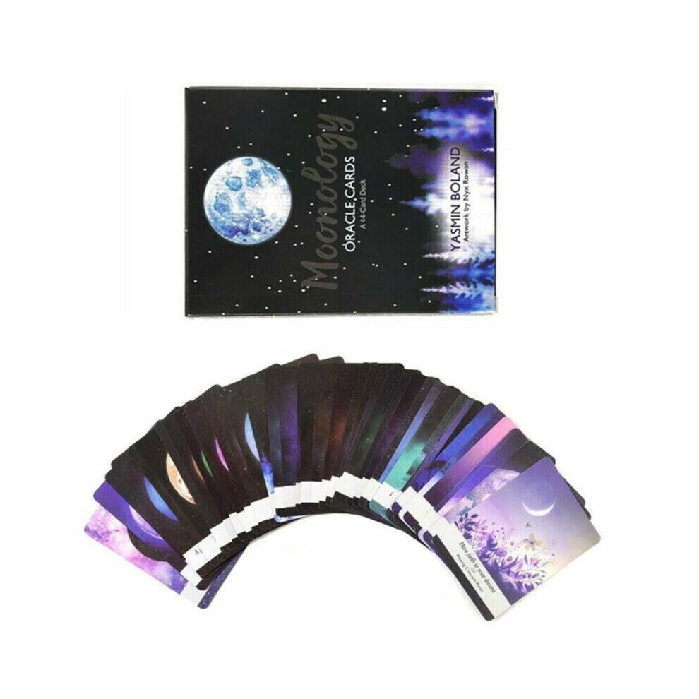 Tarot Cards Moonology Oracle Card A 44 Cards Deck English  Practical Party Board Game Divination Fate Game Affectional Cards for Beginners Gift