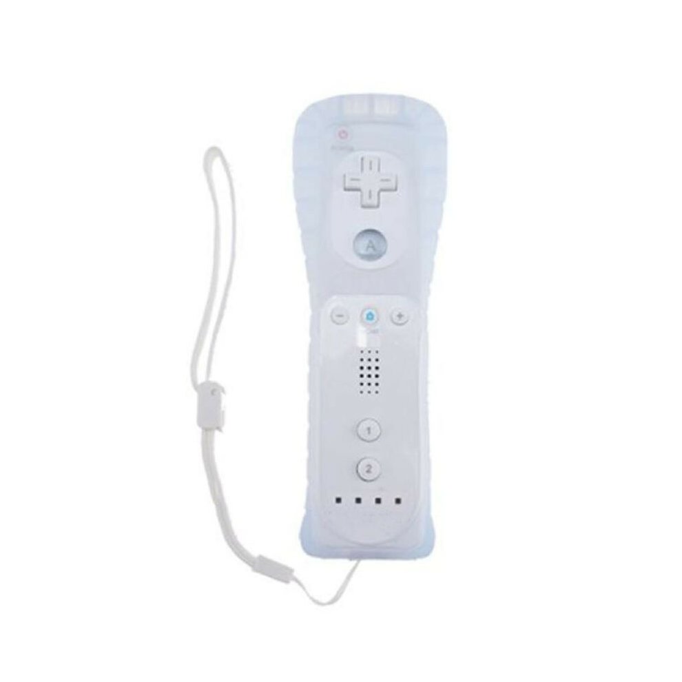 Wireless Gamepad Remote Controller Alternative Nunchuck Controller with Wrist Strap for Nintendo Wii Wii U White