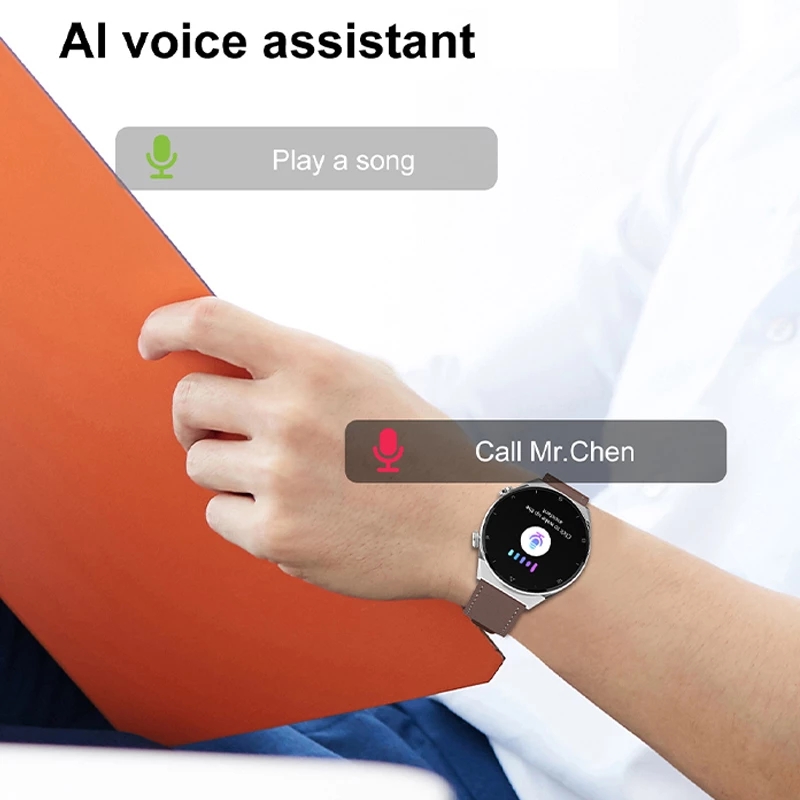 Music Playback Smartwatch NFC Bluetooth Call Smart Watch Men Women Wireless Charging Wristwatch