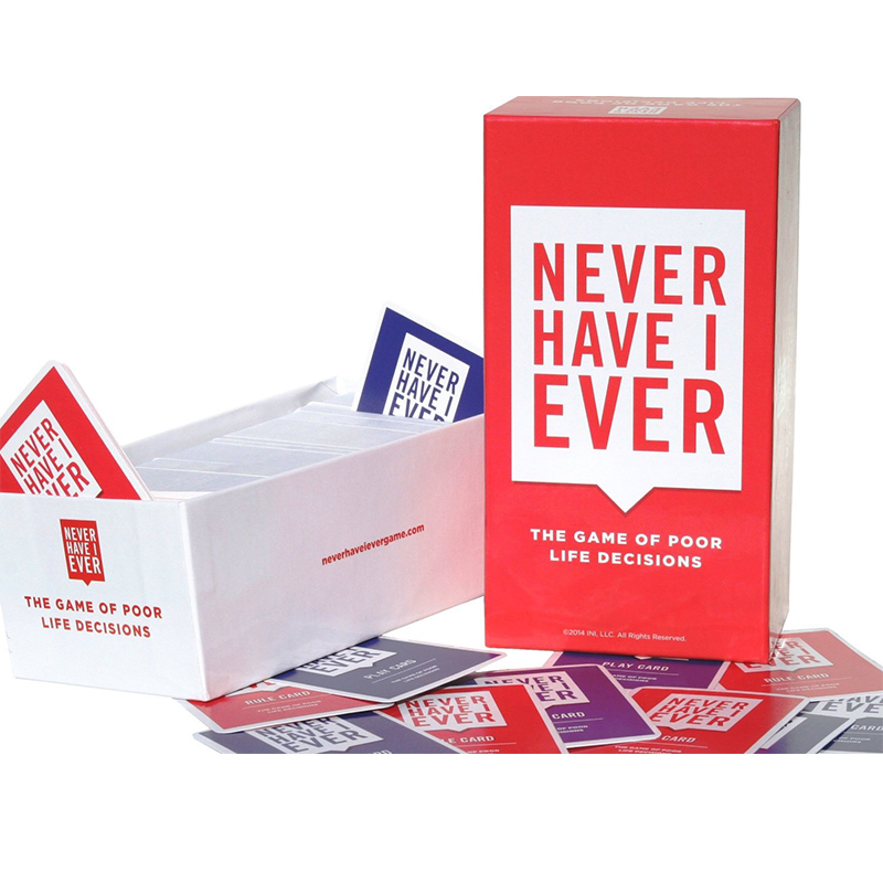 Never Have I Ever  Card Game Set Fun Game Night Party Games for Adults