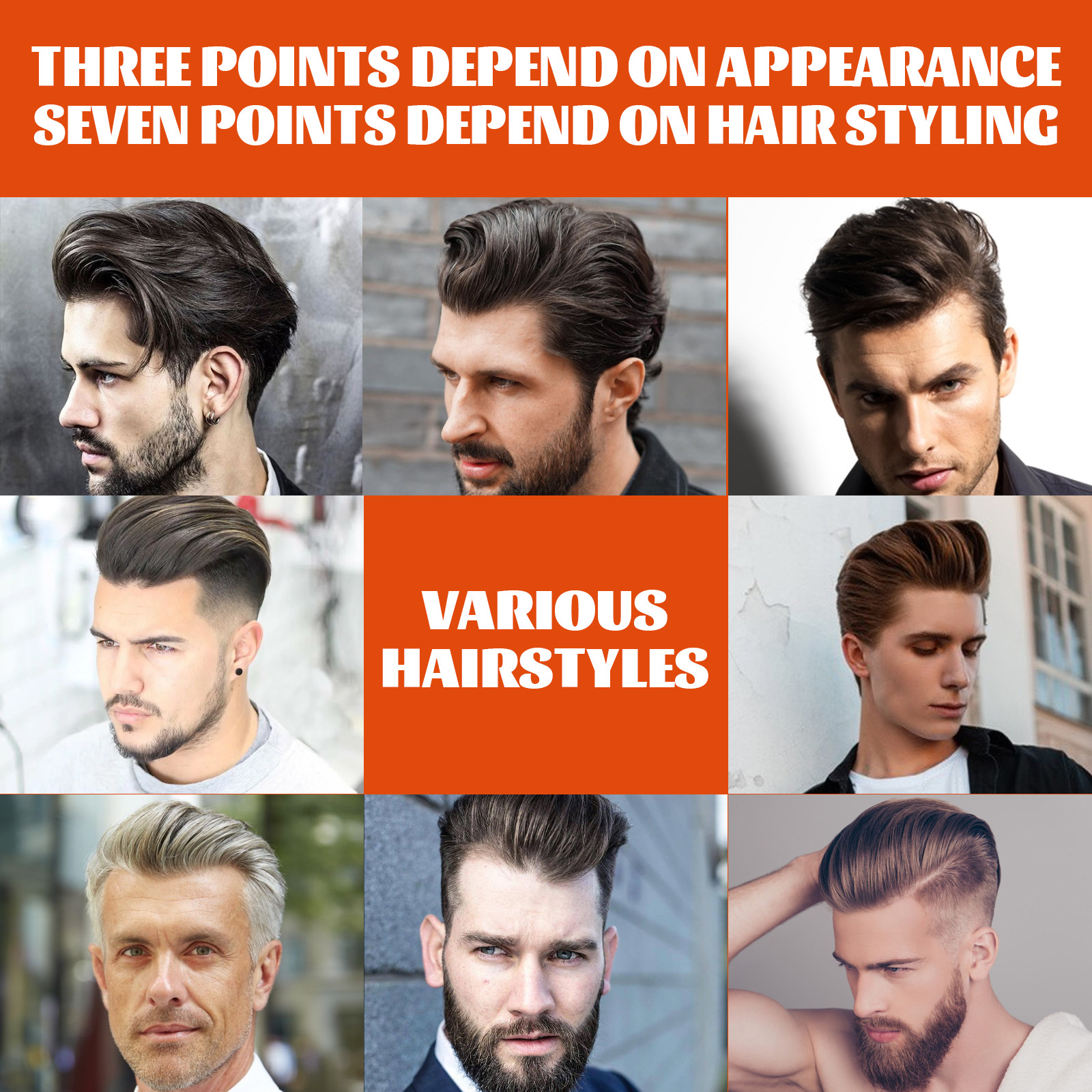 Hair Wax Gel with Comb Hair Styling Gel Hair Oil for Men Hair Styling Solution Long Lasting Strong Hold