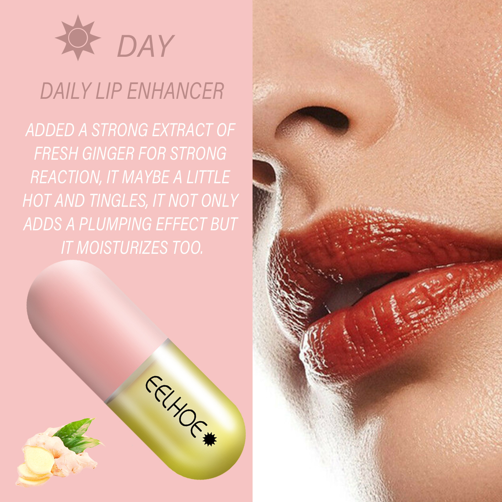 Plump Lip Enhancer Plump Lip Balm Moisturizing Filler Natural Lips Care Essence Kit