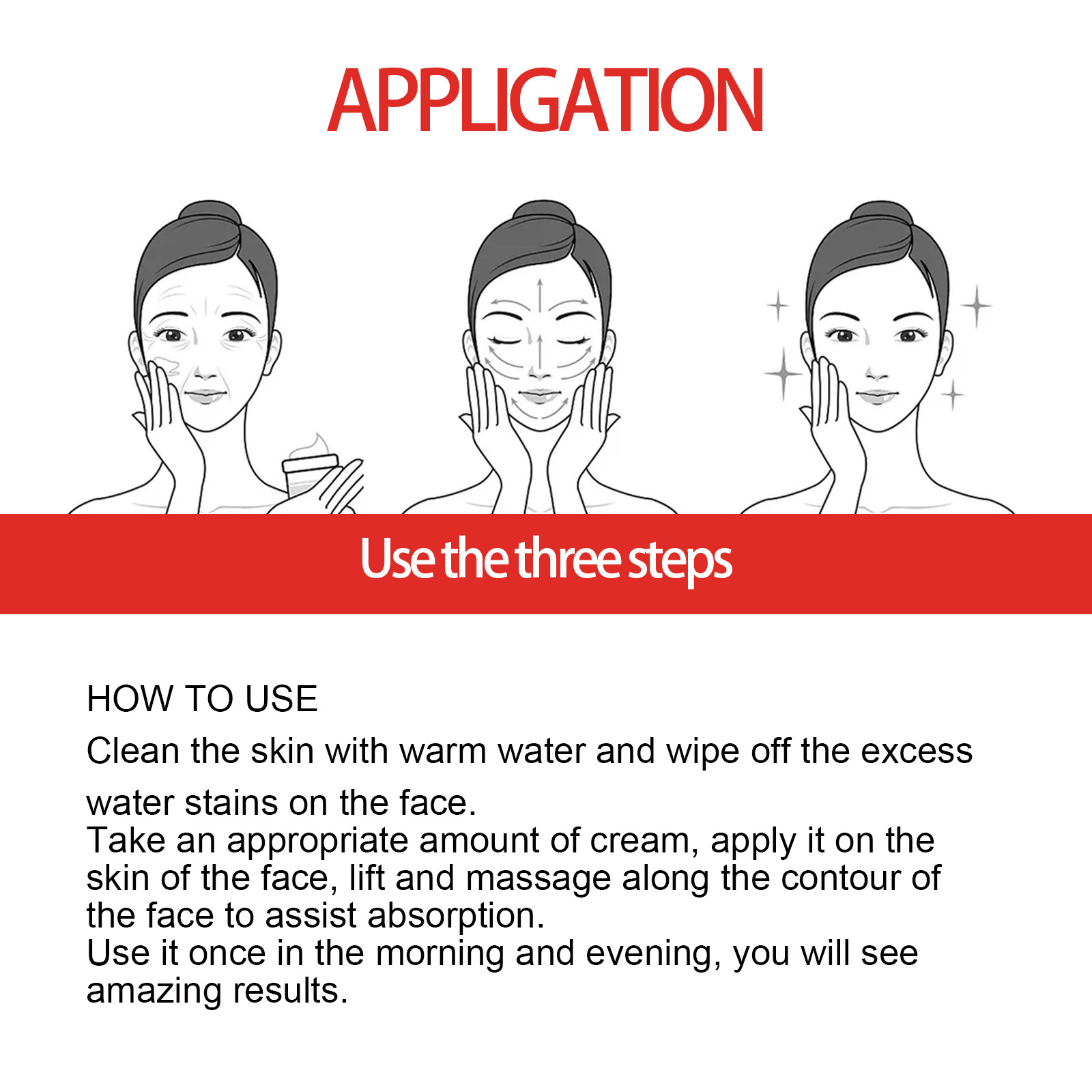 Instant Wrinkle Removal Cream Anti-aging Face Moisturizer Lifting Firming Tightening Facial Cream Fade Fine Lines Skin Smooth Skin Care Product