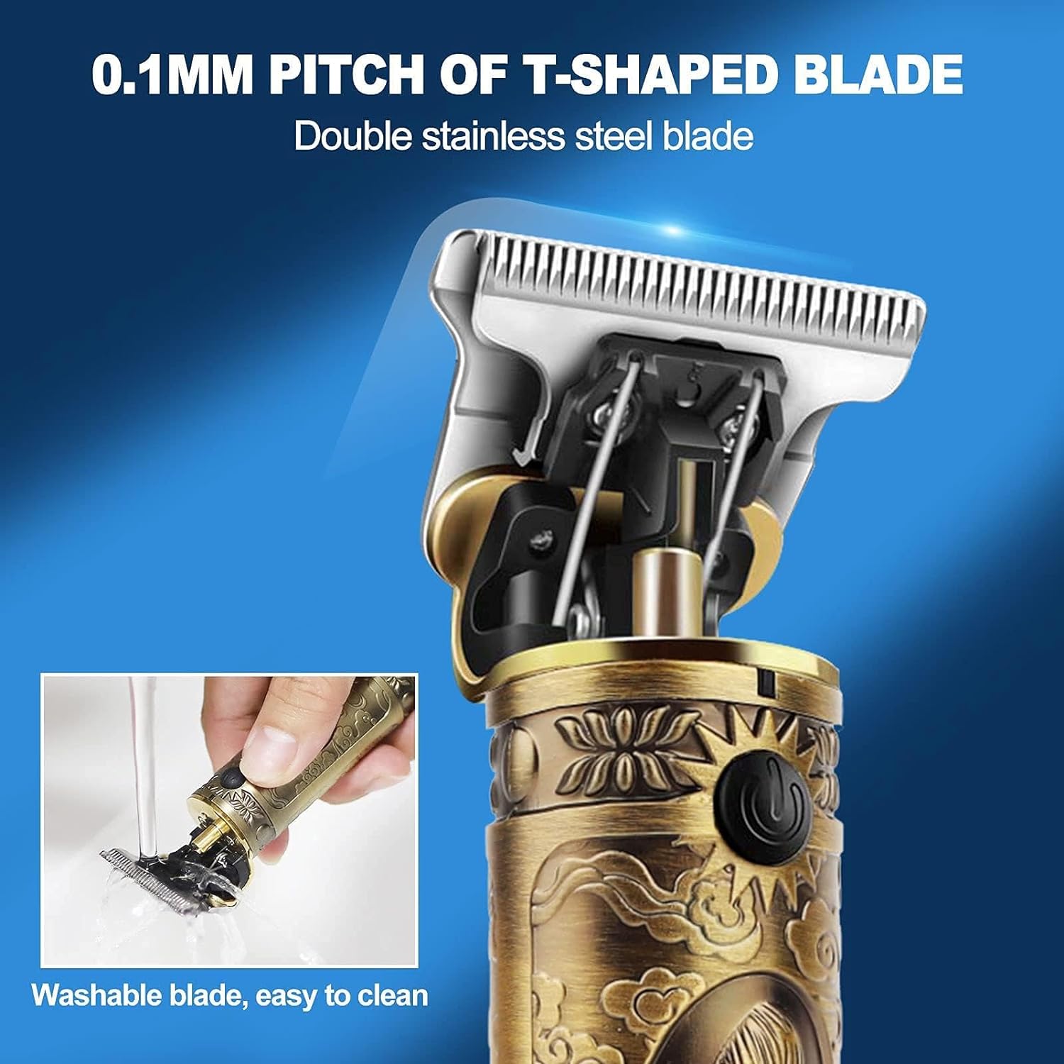 Hair Clippers Men Professional Beard Trimmer, Cordless Electric Self Hair Clippers Precision Outlining Trimmer Smooth Clipping Sharp Shavers Gifts