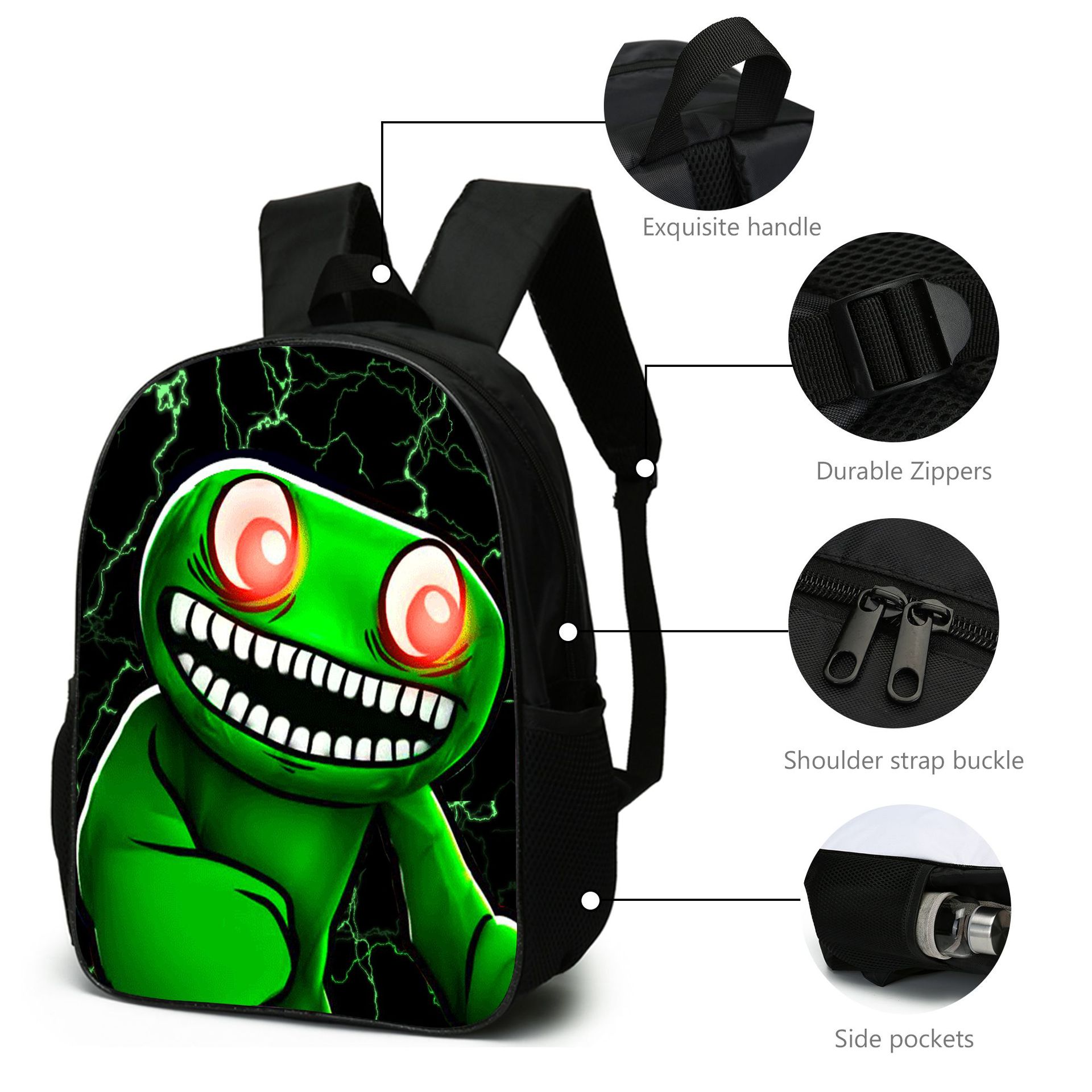(Style A) Garten Of Banbans School Bags Shoulder Bag Pencil Case 3 Pieces Set Cartoon Student Travel Rucksack for Boys Girls