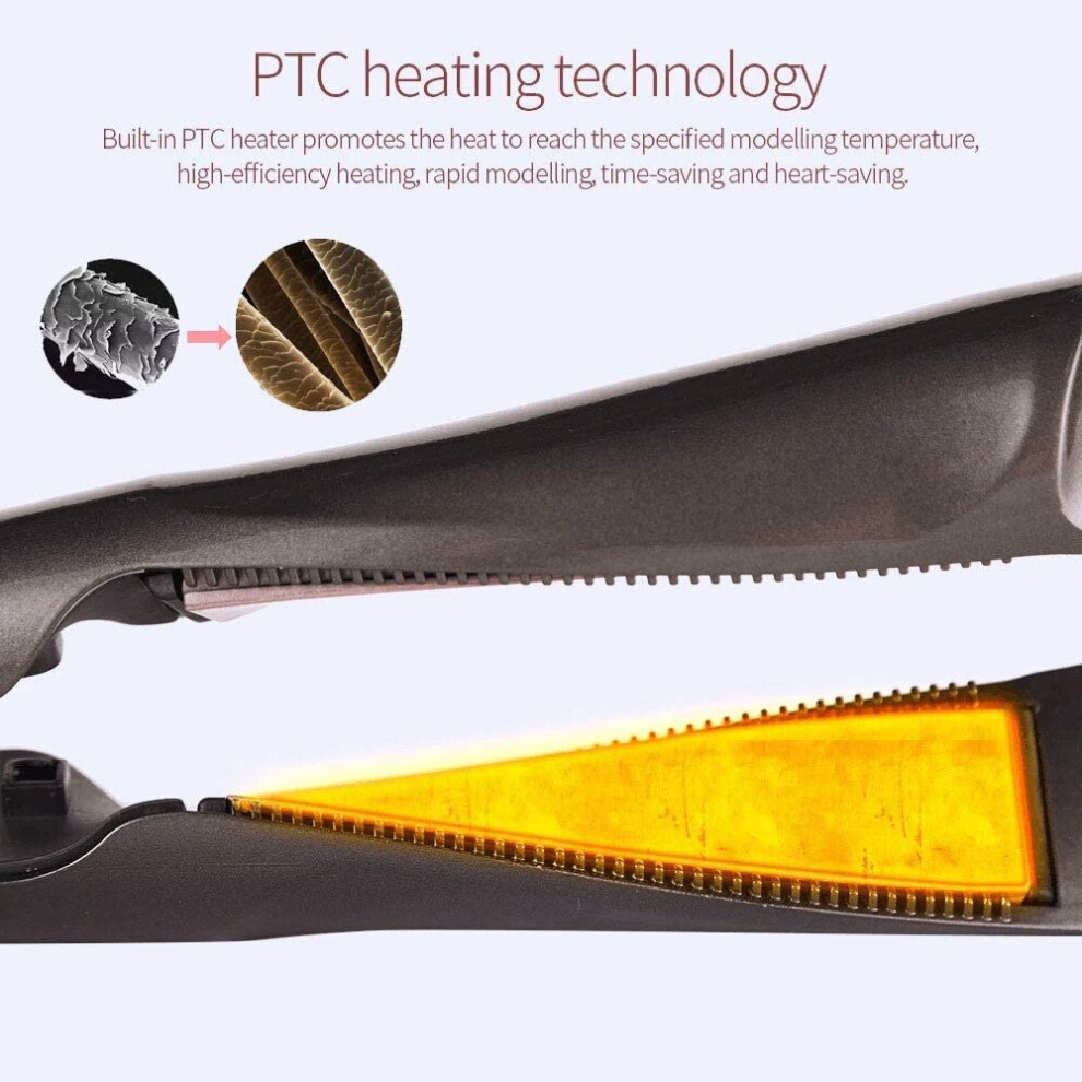 2 In 1 Hair Straightener and Curler Curling Iron for All Hair Types Tourmaline Ceramic Twisted Flat Iron for Hair Styling