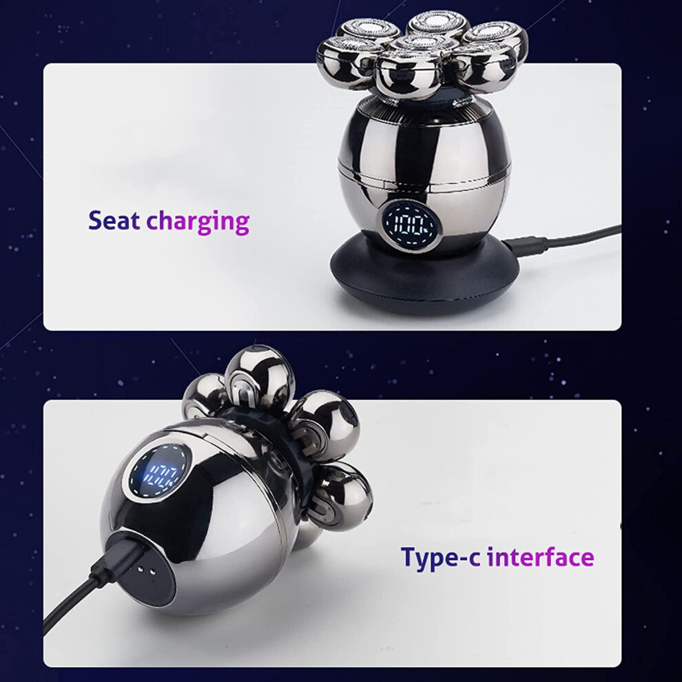 7D Bald Head Shavers Men 6 in 1 Wet Dry Electric Shaver Electric Razor
