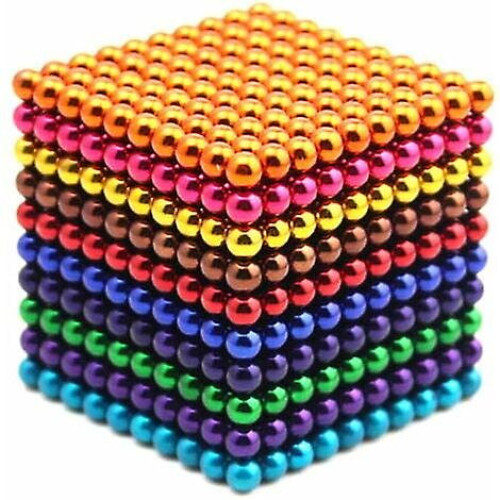 Set of 1000 3mm magntic balls to mlanger stress relief 10 colors (mlange of colors, 1000