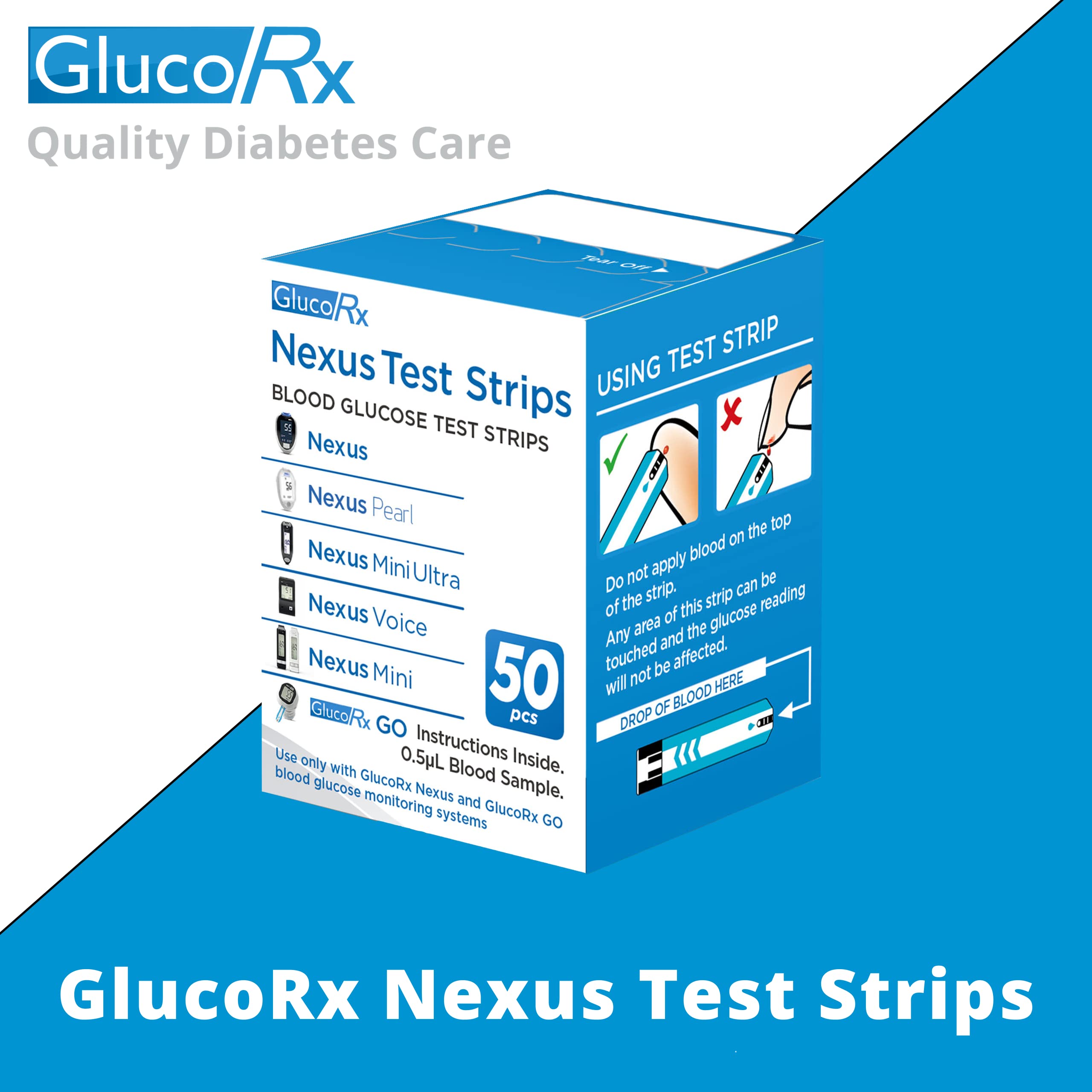 GlucoRx Nexus Test Strips