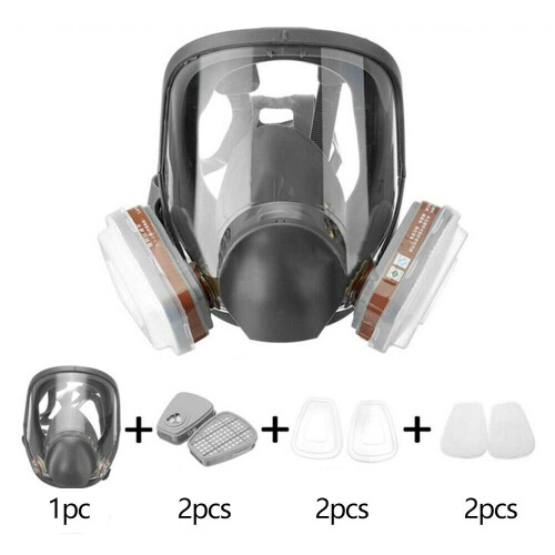 6800 Full Face 7 IN 1 Gas Mask Chemical Vapor Paint Spray Respirator