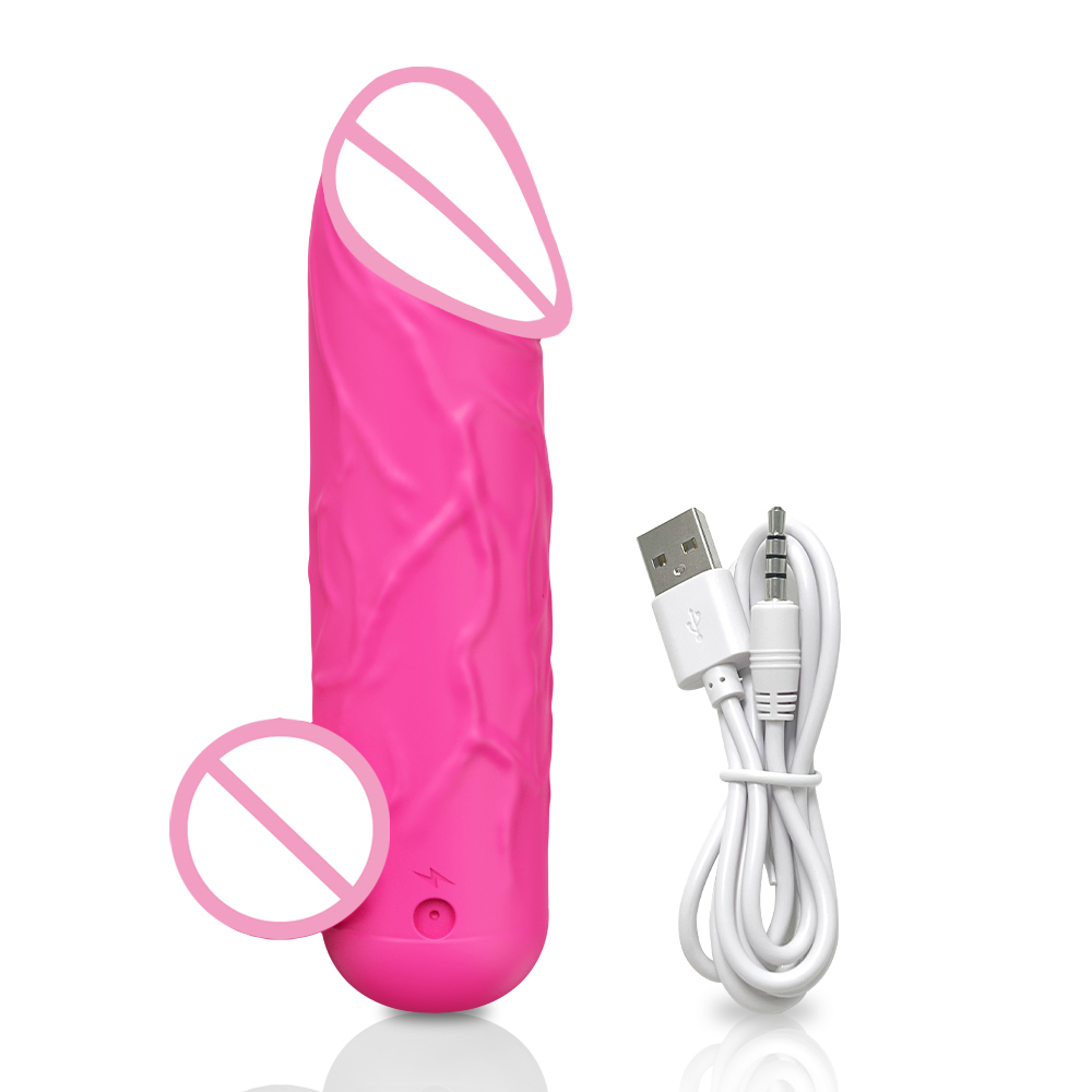 (Rose Red) Mini Realistic Dildo Vibrator APP Control G Spot Bullet Vagina Anal Nipple Stimulation Clitoris Massager Butt Plug Sex Toys For Women Male Gay