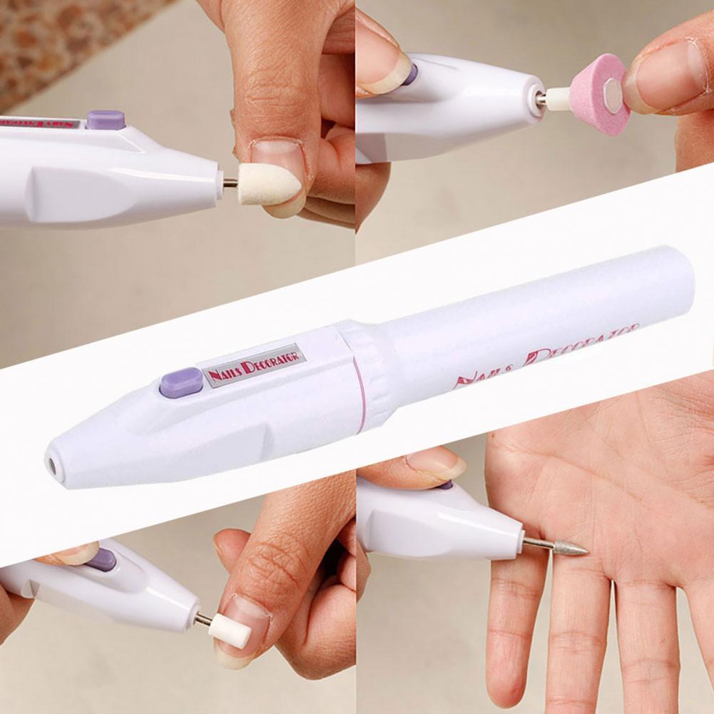 Electric Mini Nail Polisher Manicure Machine Professional Gel Varnish Remover Milling Drill Bits Portable Nail Tools