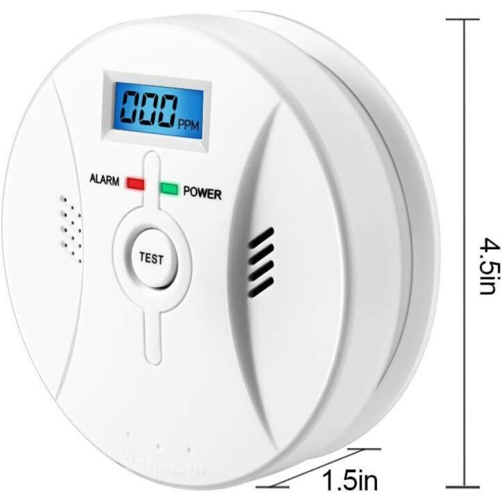 Carbon Monoxide(CO) Smoke Detector Alert Battery Operated Combination Alarm
