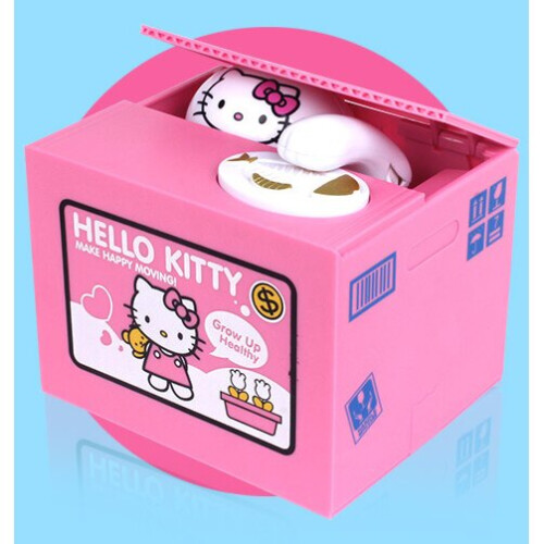 (Doraemon) Kids Cartoon Electric Money Box Stealing Money Piggy Bank Toy With Music