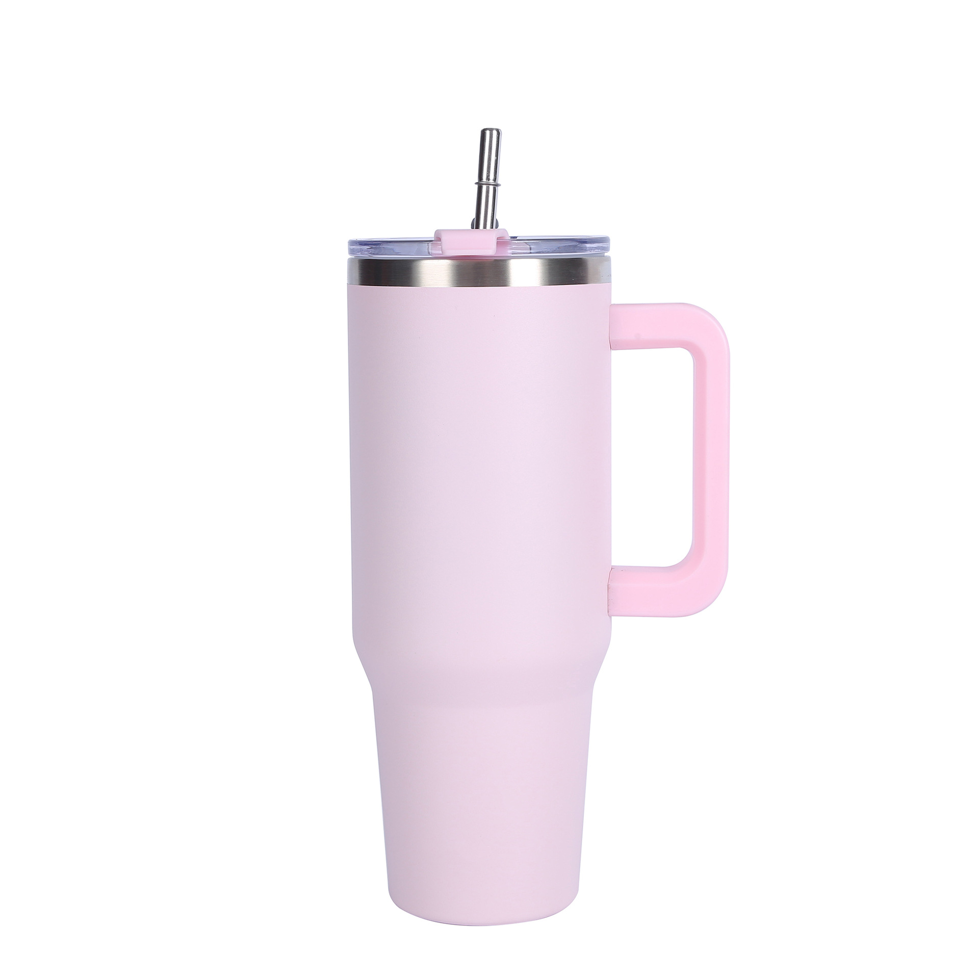 (Sky blue) 40oz Stainless Steel Water Bottle Office Home Thermal Mug Insulated Mug With Handle And Straw Large Capacity Gift Pack