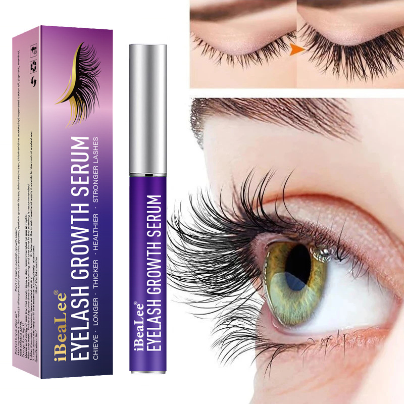 Eyelash Growth Serum Natural Thickening Lengthening Safe Lash Enhancer Eyelash Nourishing Serum for Moisturizing Curling 8ml