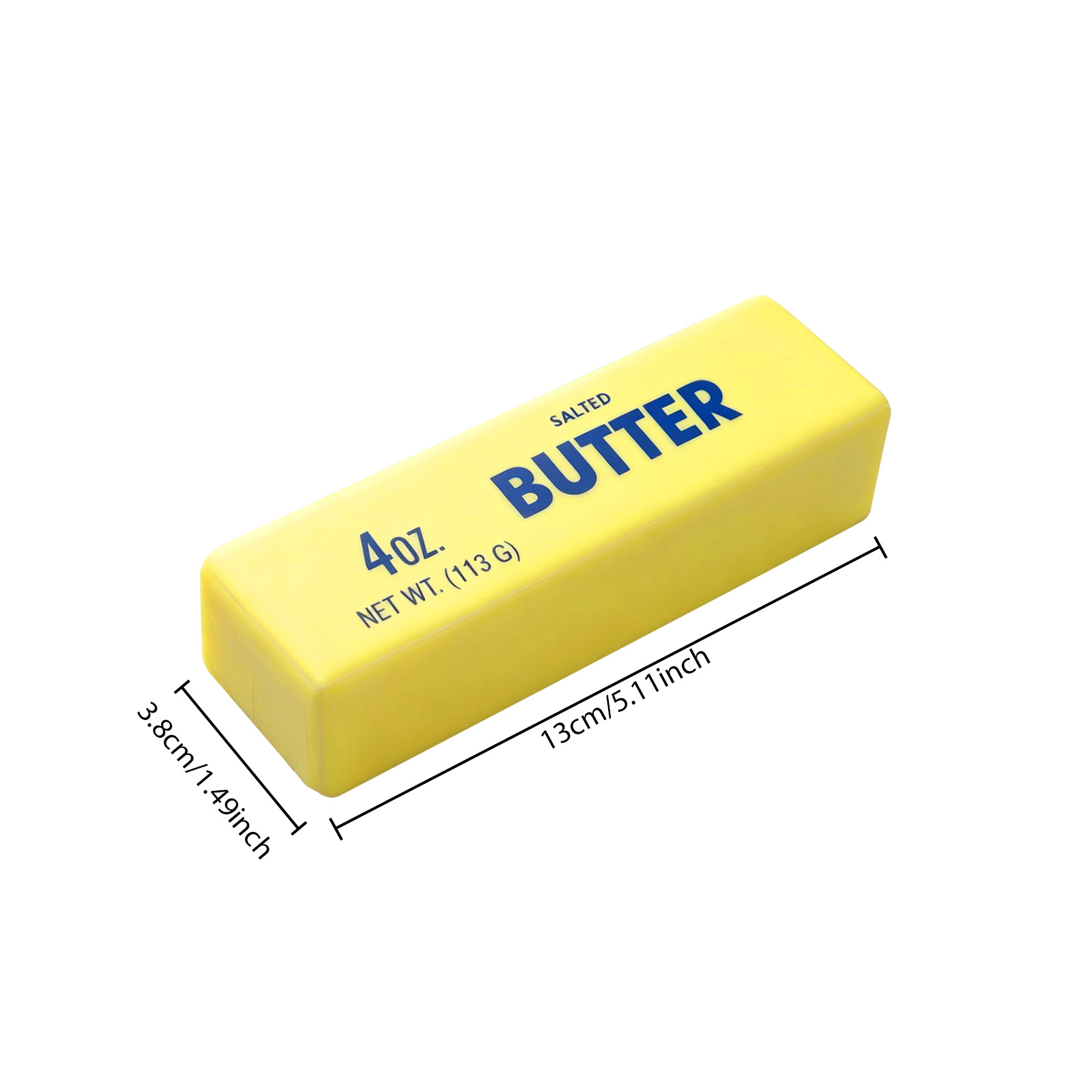 2Pcs Cute Butter Squeeze Stress Balls Slow Rebound Realistic Butter Stick Soft Squeeze Toy for Anxiety Relief Funny Gift