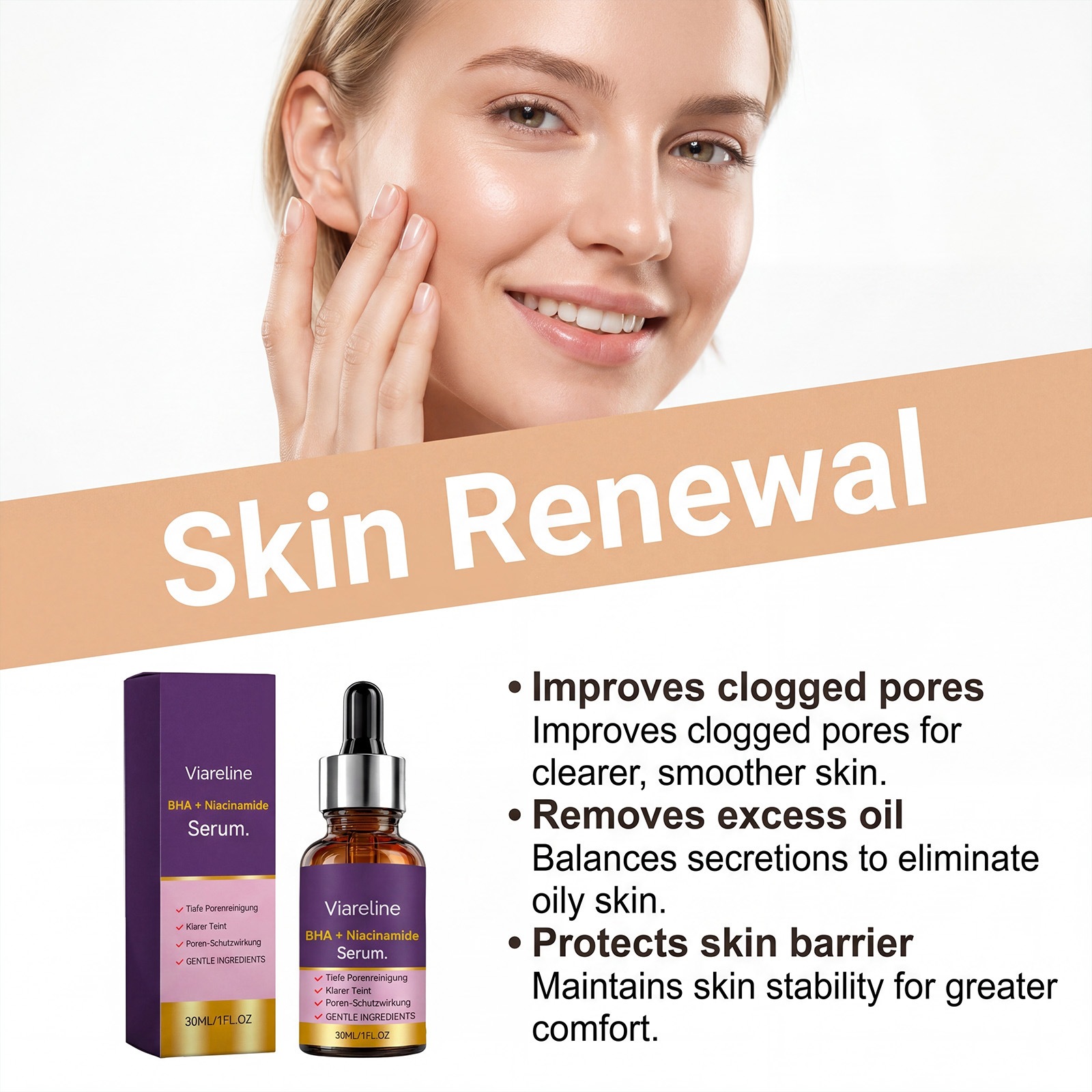 Niacinamide Essence For Daily Hydration Smoothing And Comforting Facial Skin Care 30ml