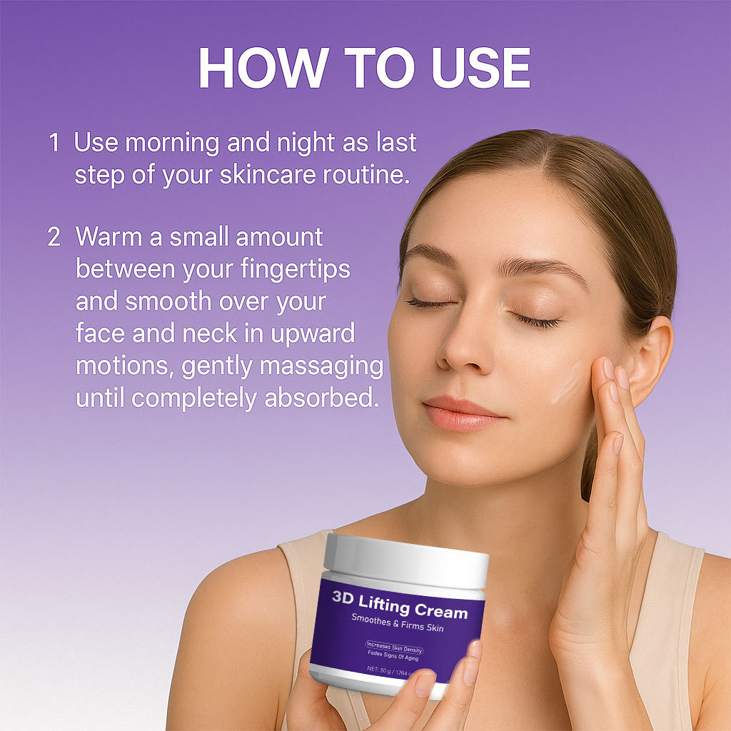 3D Lifting Cream For Face Firming Contouring And Shaping Skin Tightening And Anti Gravity Moisturizer 50g