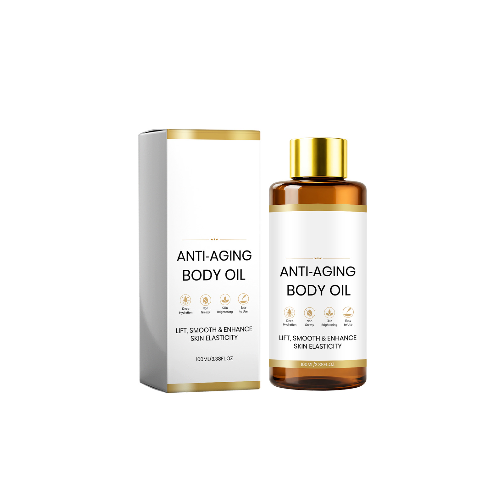 Revitalizing Body Essential Oil Deep Moisturizing Soften Even Bright Light Smooth Easy Spread Skin Body Care