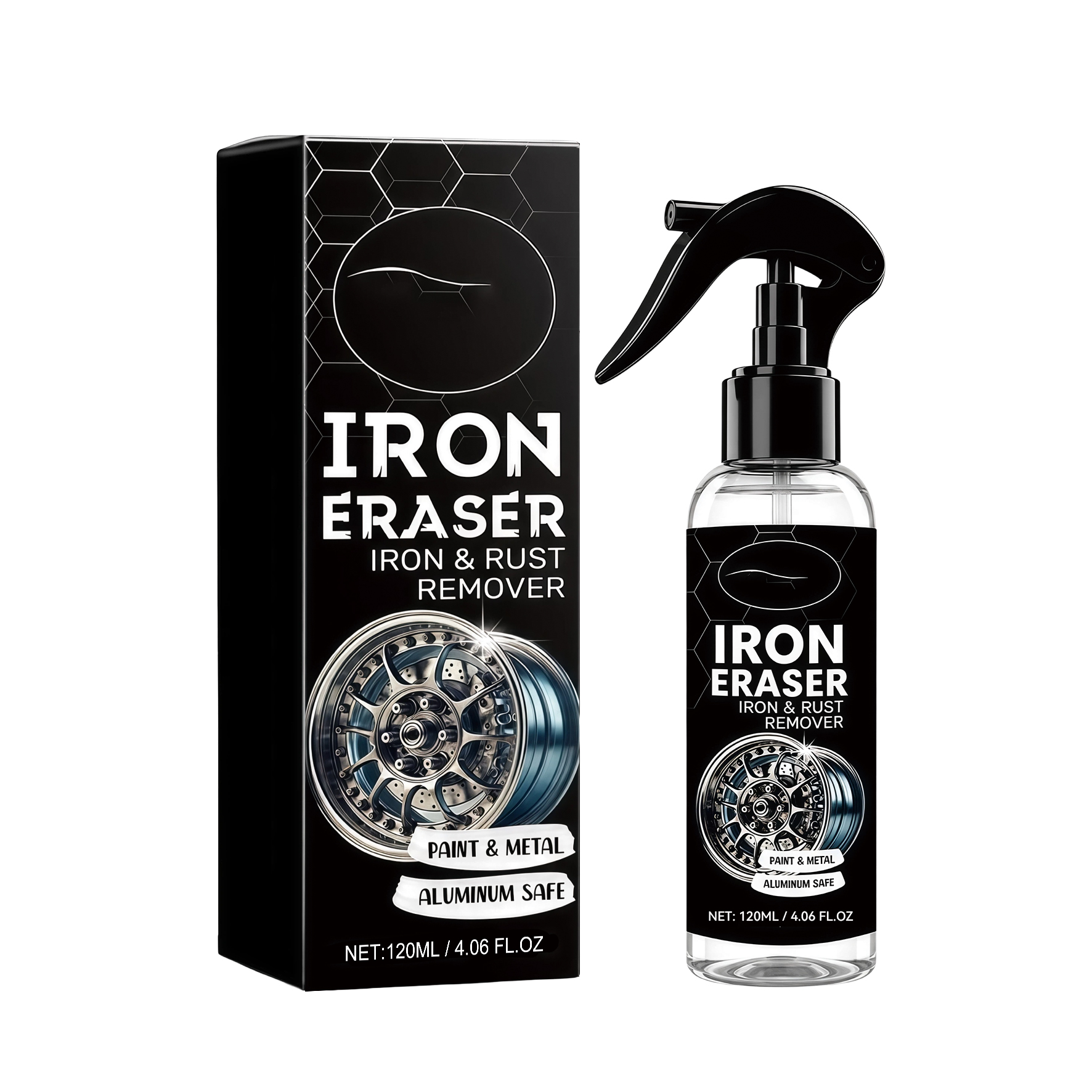 Car Rust Cleaner Mild Clean Car Body Tire Oxidation Rust Stain Daily Auto Rust Clean Spray