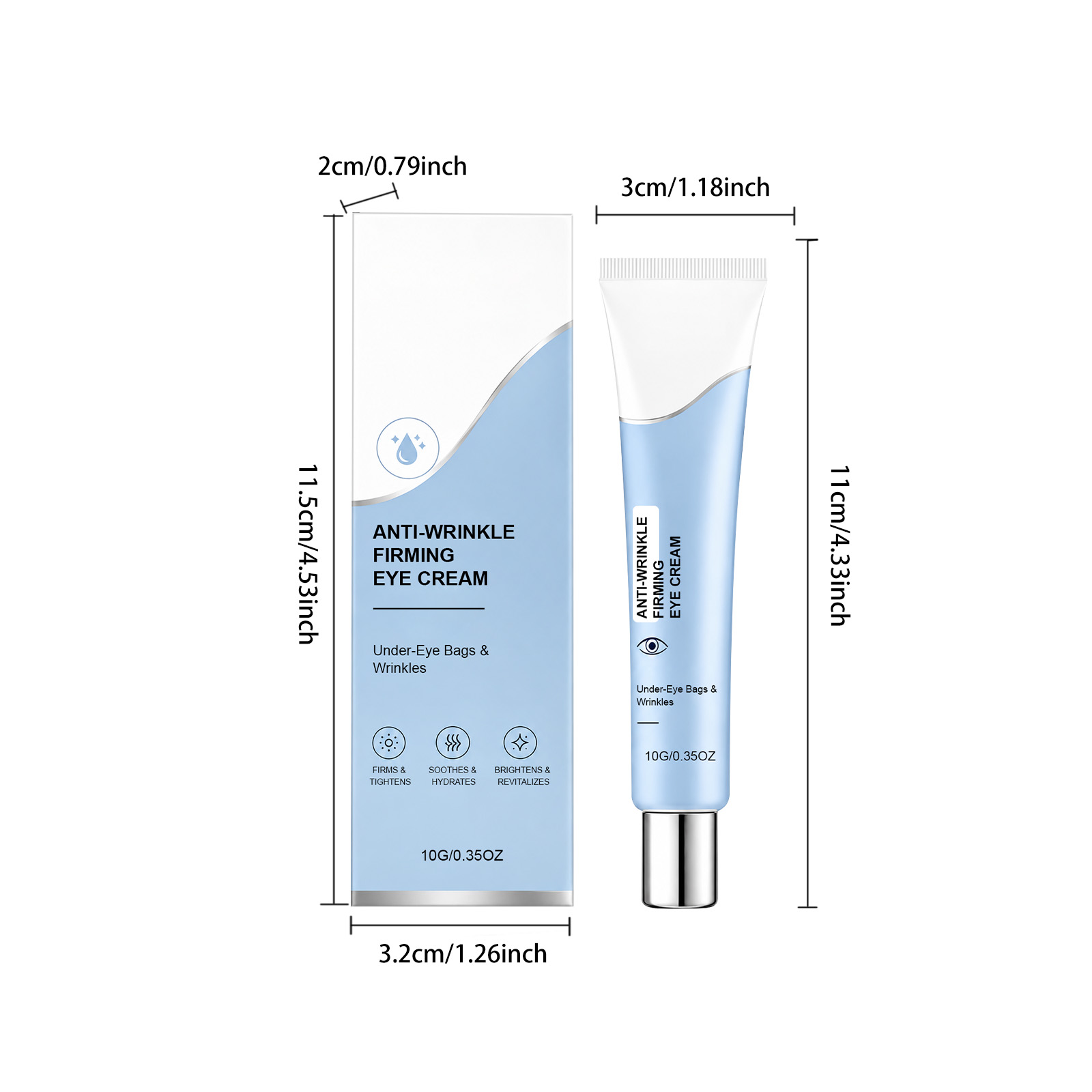 Eye Essence Cream Elastic Hydrating Moisturizing Mild Smooth Comfortable Massage Skin Care Around Eyes