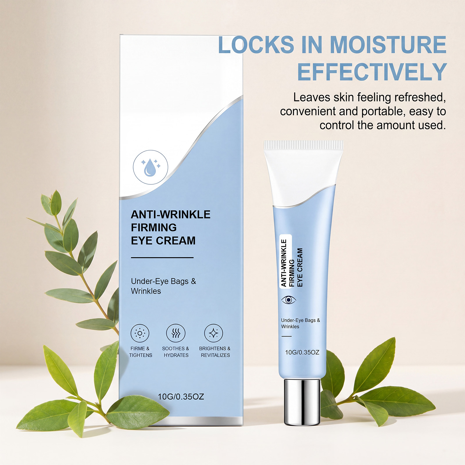 Eye Essence Cream Elastic Hydrating Moisturizing Mild Smooth Comfortable Massage Skin Care Around Eyes