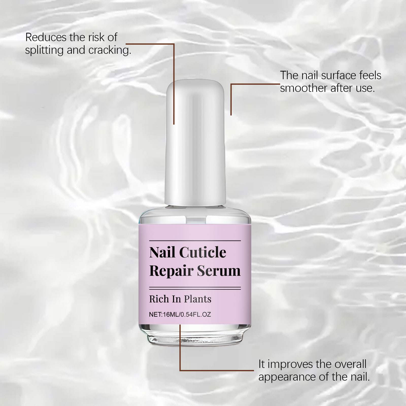 Nail Care Liquid Mild Moisturizing Nourishing Protective Soft Comfortable Glossy Convenient Daily Finger Toe Maintenance Solution