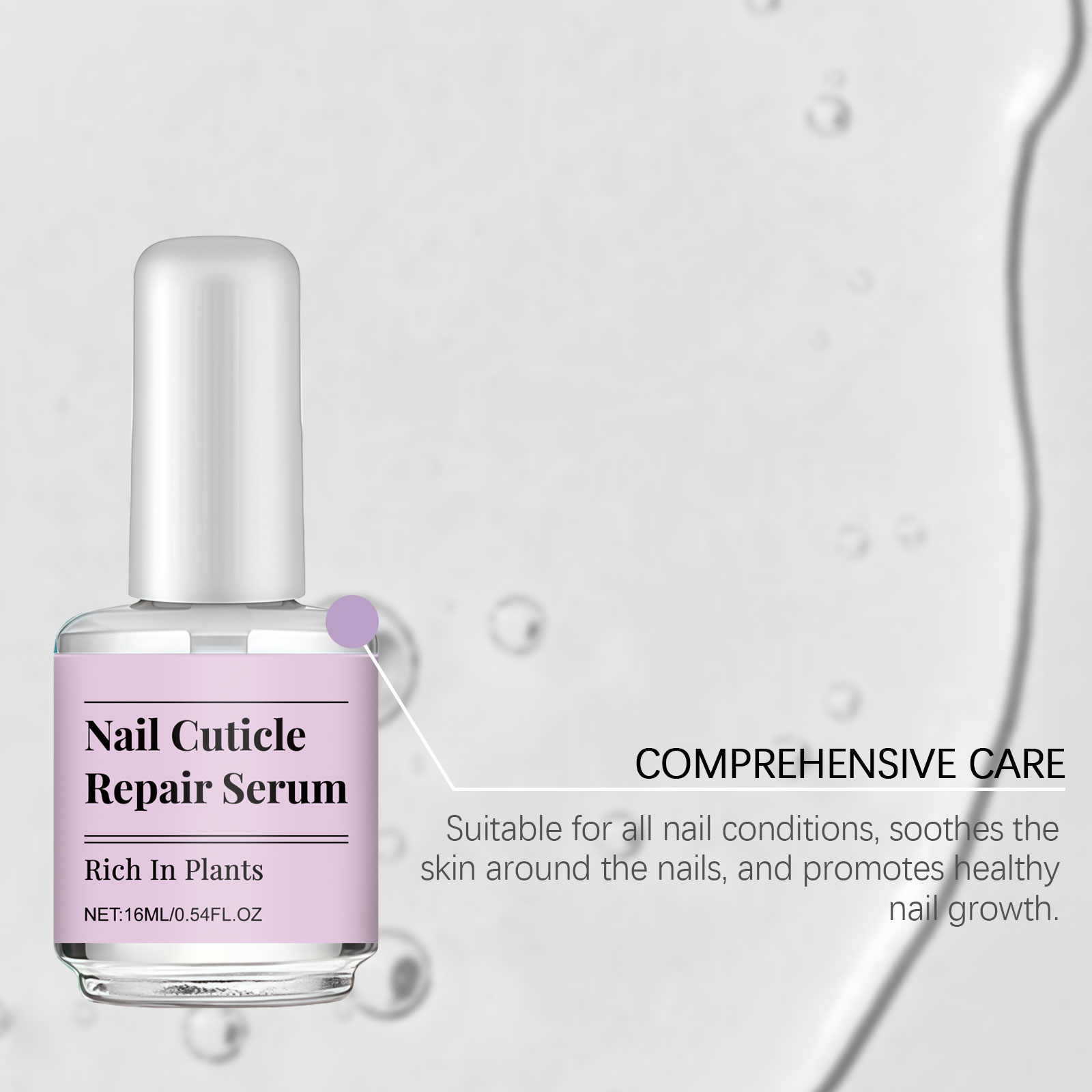 Nail Care Liquid Mild Moisturizing Nourishing Protective Soft Comfortable Glossy Convenient Daily Finger Toe Maintenance Solution