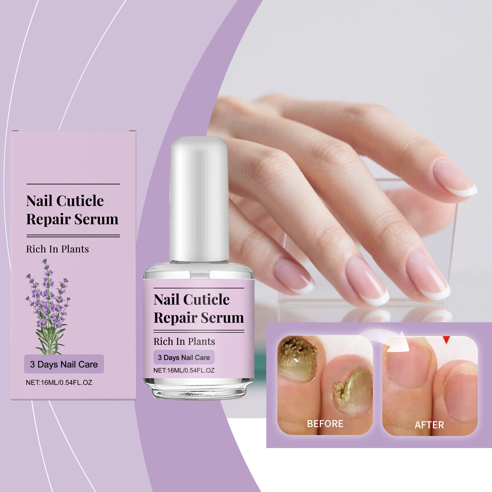 Nail Care Liquid Mild Moisturizing Nourishing Protective Soft Comfortable Glossy Convenient Daily Finger Toe Maintenance Solution