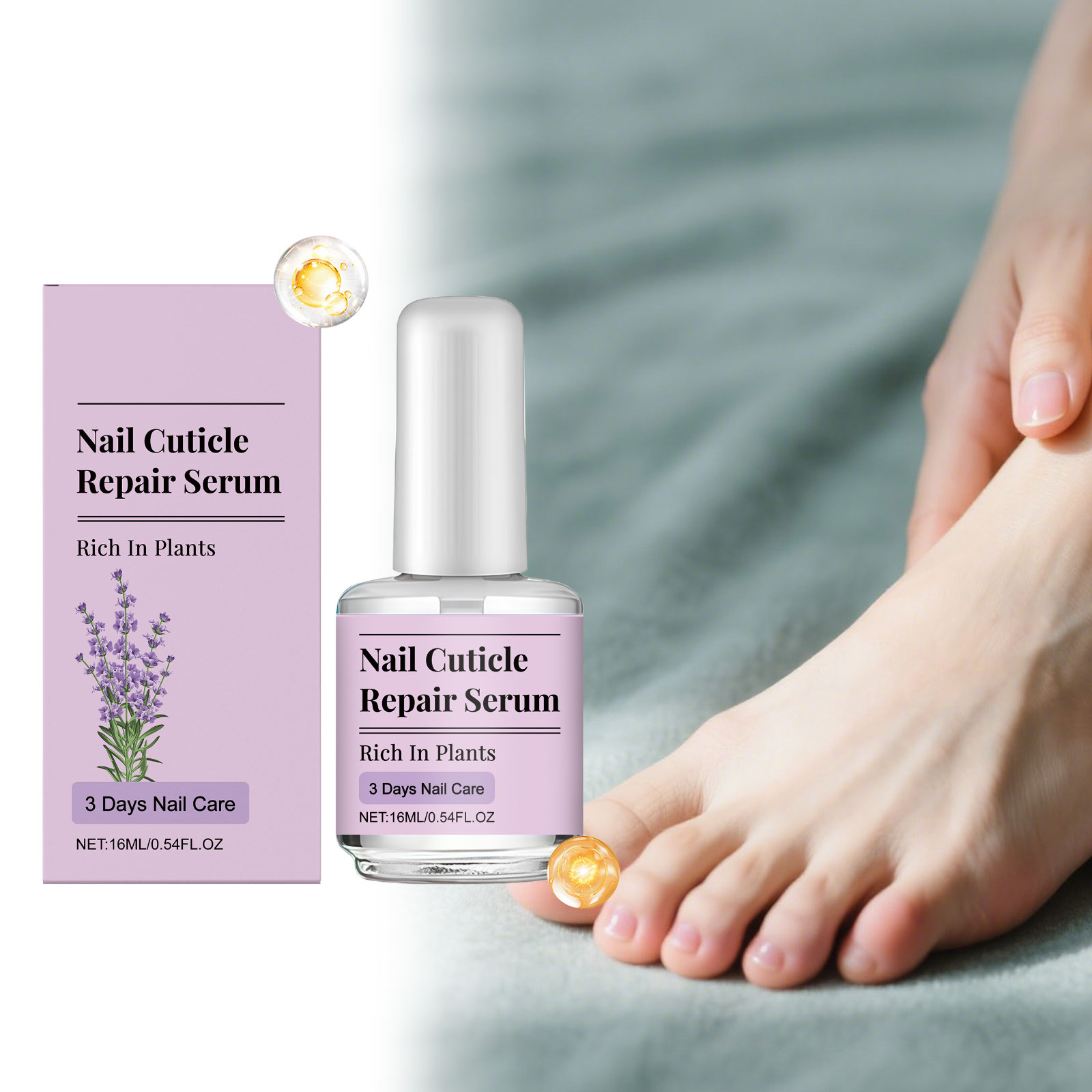 Nail Care Liquid Mild Moisturizing Nourishing Protective Soft Comfortable Glossy Convenient Daily Finger Toe Maintenance Solution