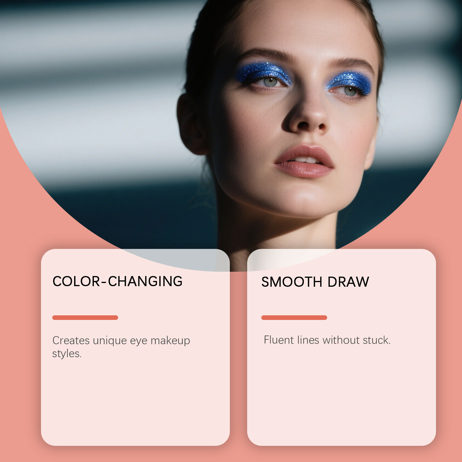 (03) Light Changing Eyeliner Gel Pen Unique Eye Makeup Style Smooth Lines Non Caking Non Fading Color Shimmer Cosmetics