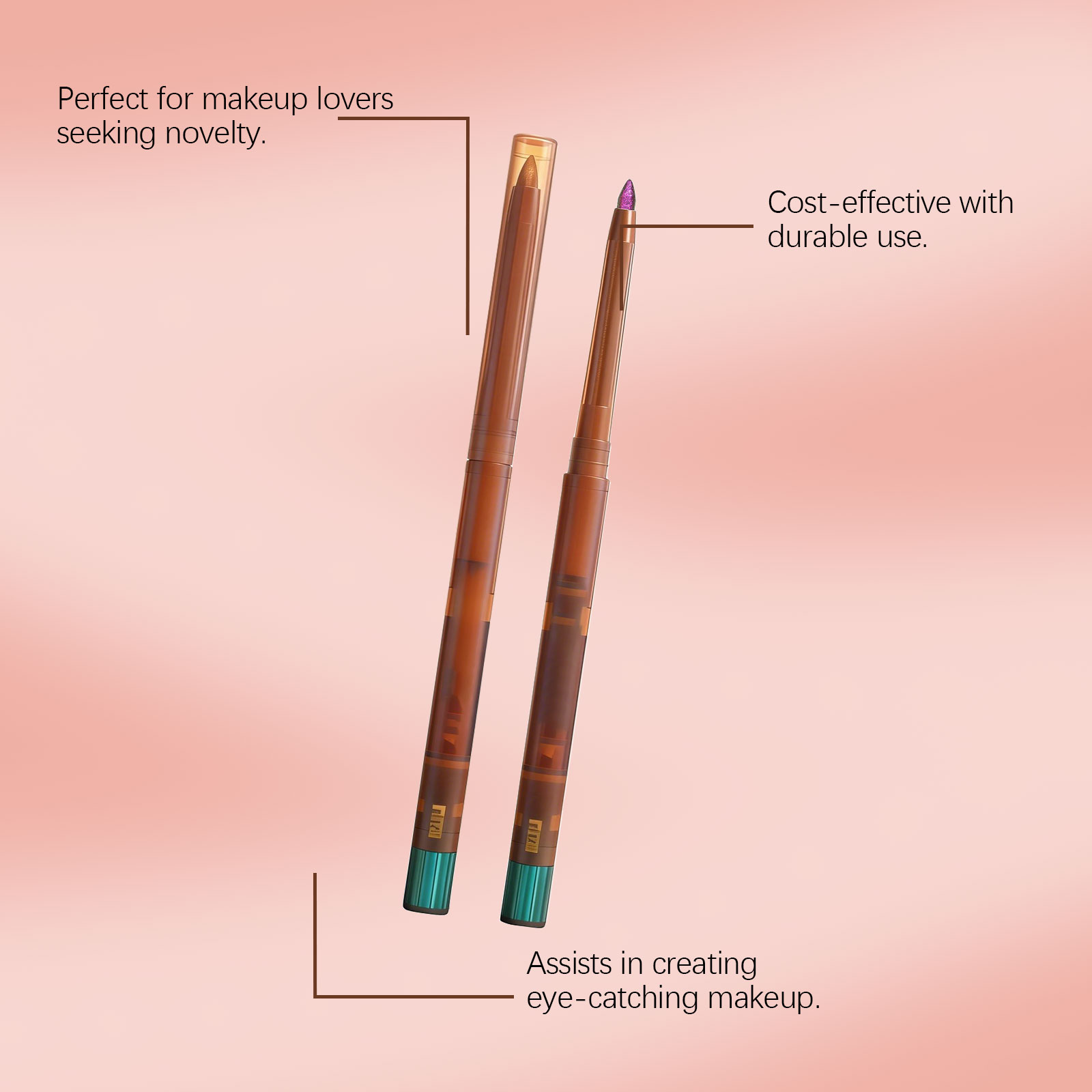 (03) Light Changing Eyeliner Gel Pen Unique Eye Makeup Style Smooth Lines Non Caking Non Fading Color Shimmer Cosmetics