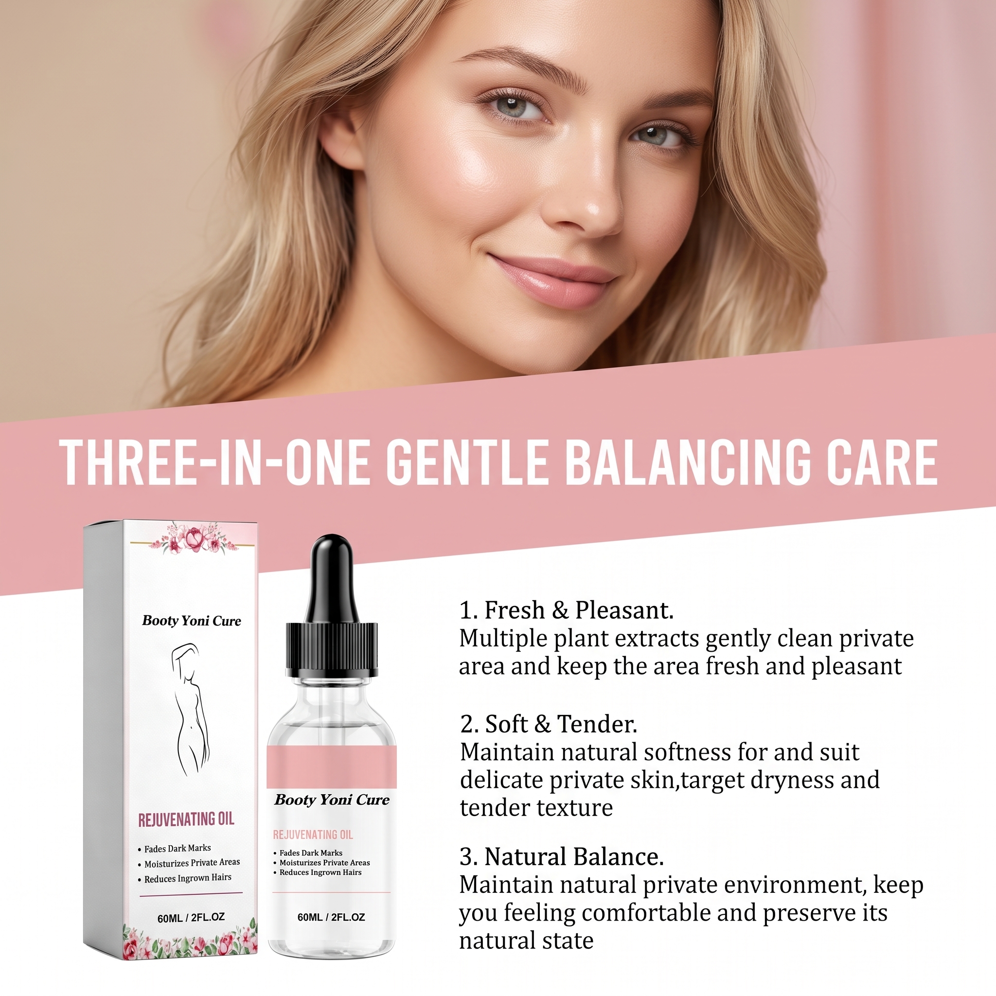 Body Care Essential Oil Mild Ingredients Refreshing Texture Moist Convenient Protect Female Body Skin