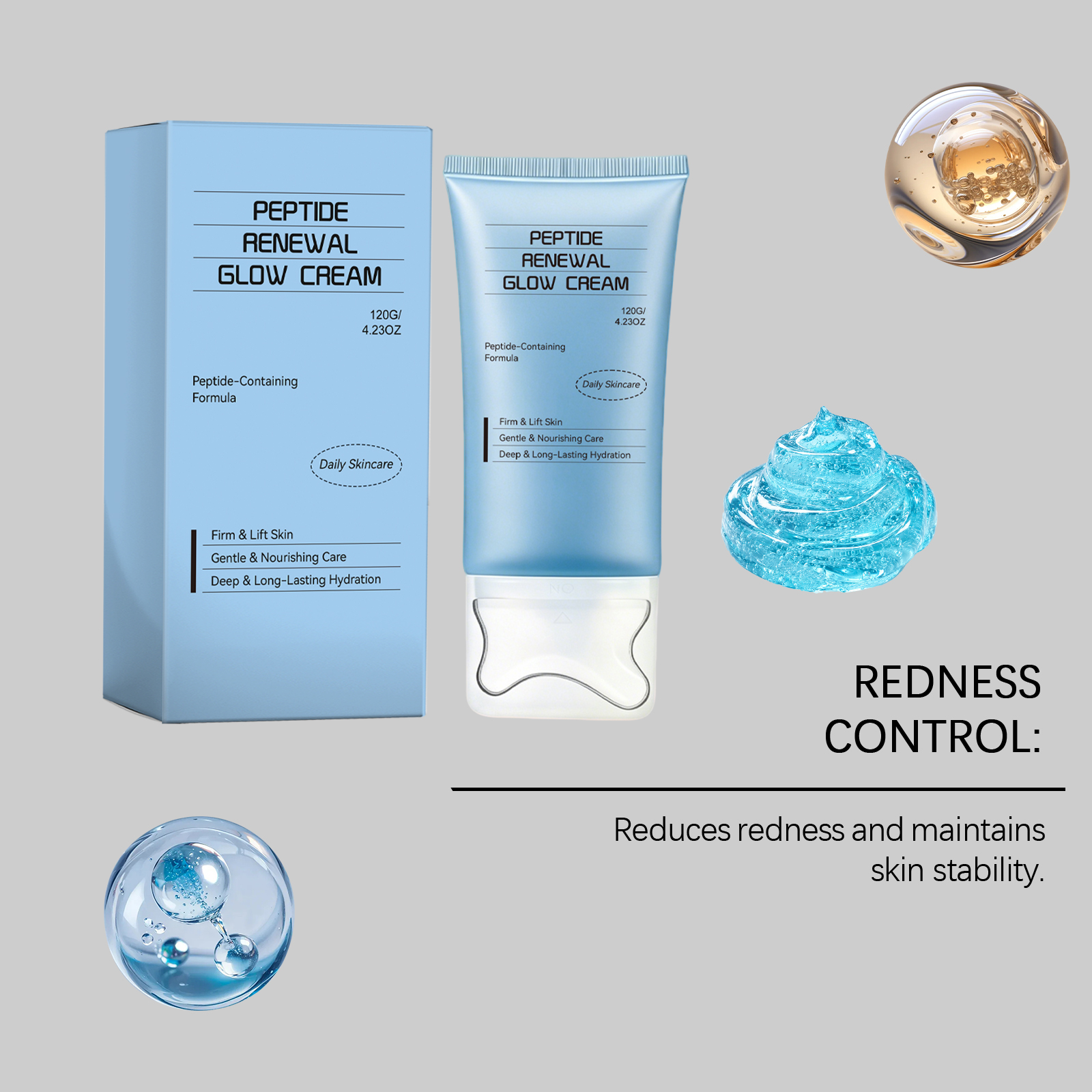 Color Revitalizing Facial Moisturizing Cream Plump Smooth Long Lasting Water Lock Multi Skin Type Four Season Usable