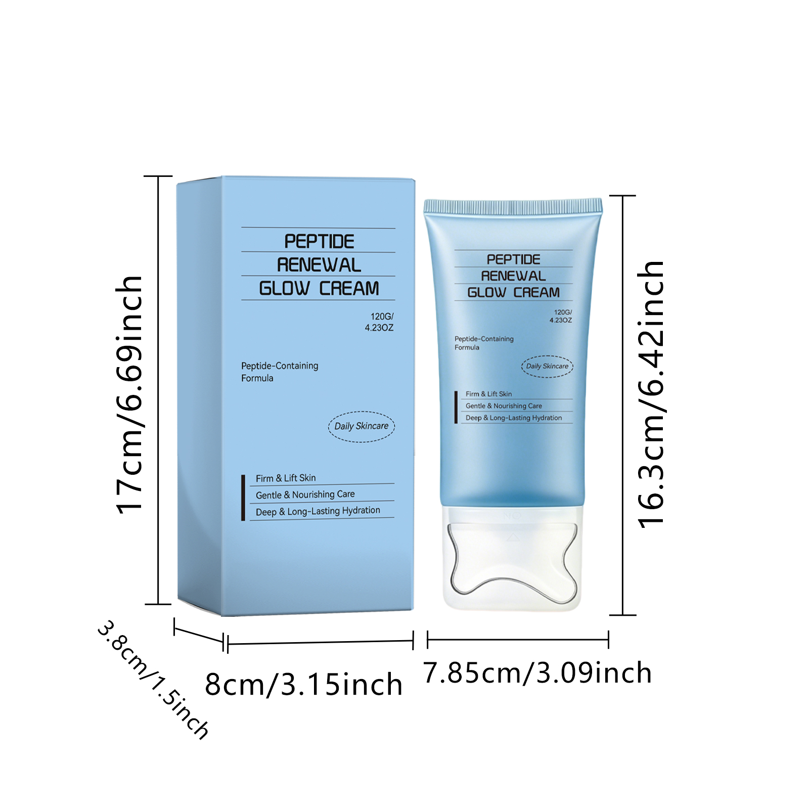 Color Revitalizing Facial Moisturizing Cream Plump Smooth Long Lasting Water Lock Multi Skin Type Four Season Usable