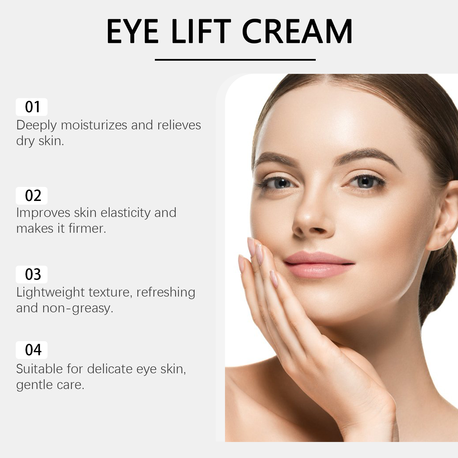 Eye Cream Nourish Moisturize Soft Delicate Smooth Elastic Tender Vital Daily Eye Skin Coat