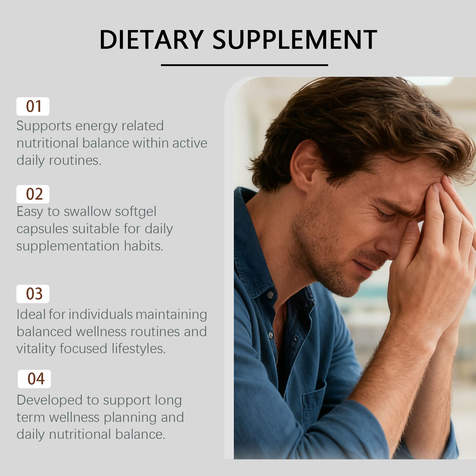 Nac Supplement Capsule Mild Ingredient Dietary Supplement Daily Body Care Boost Physical Vitality Support Health