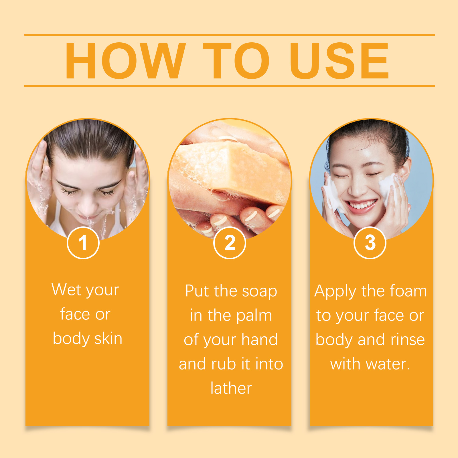 Lemon Turmeric Cleansing Soap Mild Cleansing Skin Moisturizing Hydrating Facial Body Care Soap