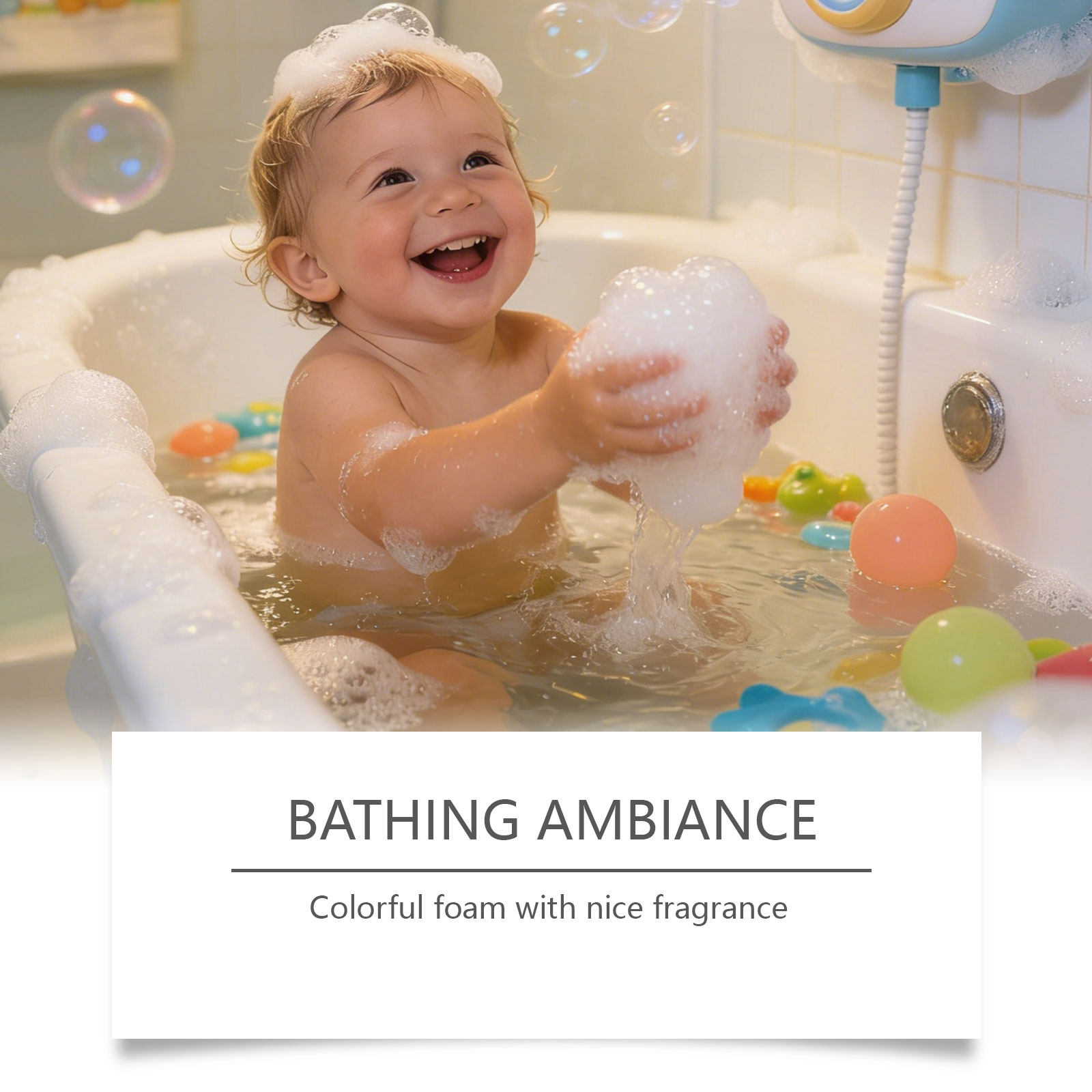Kids Bath Salt Ball Set Gentle Nourish Clean Body Skin Delicate Daily Bath Fun Soak Balls