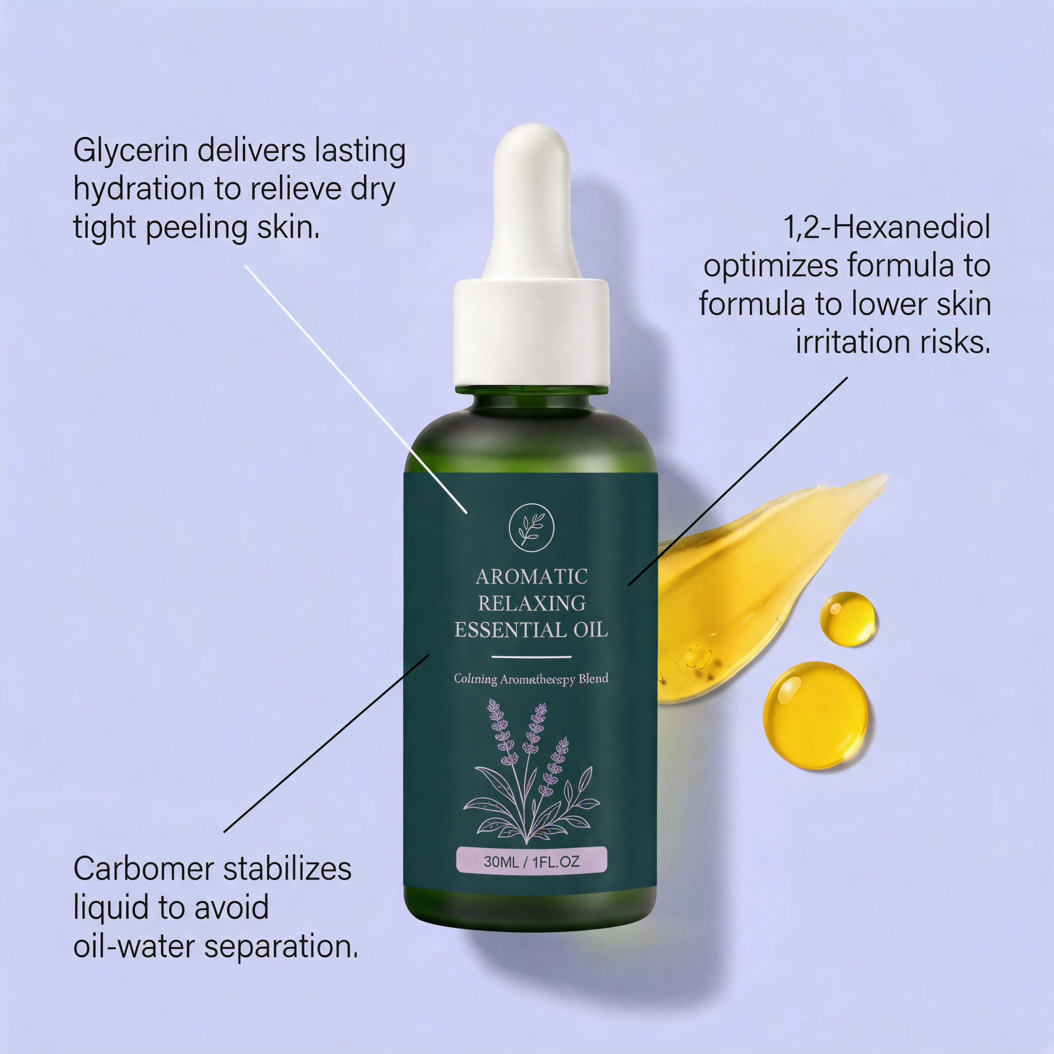 Body Care Essential Oil Daily Mild Moisturizing Refreshing Non Greasy Light Skincare For Skin