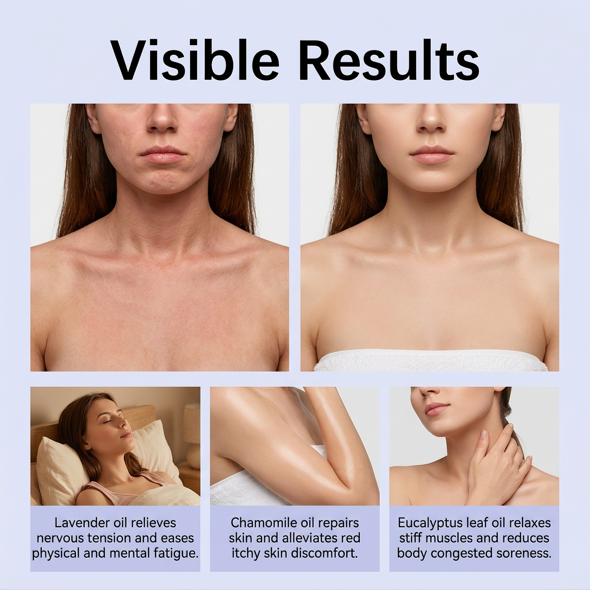 Body Care Essential Oil Daily Mild Moisturizing Refreshing Non Greasy Light Skincare For Skin