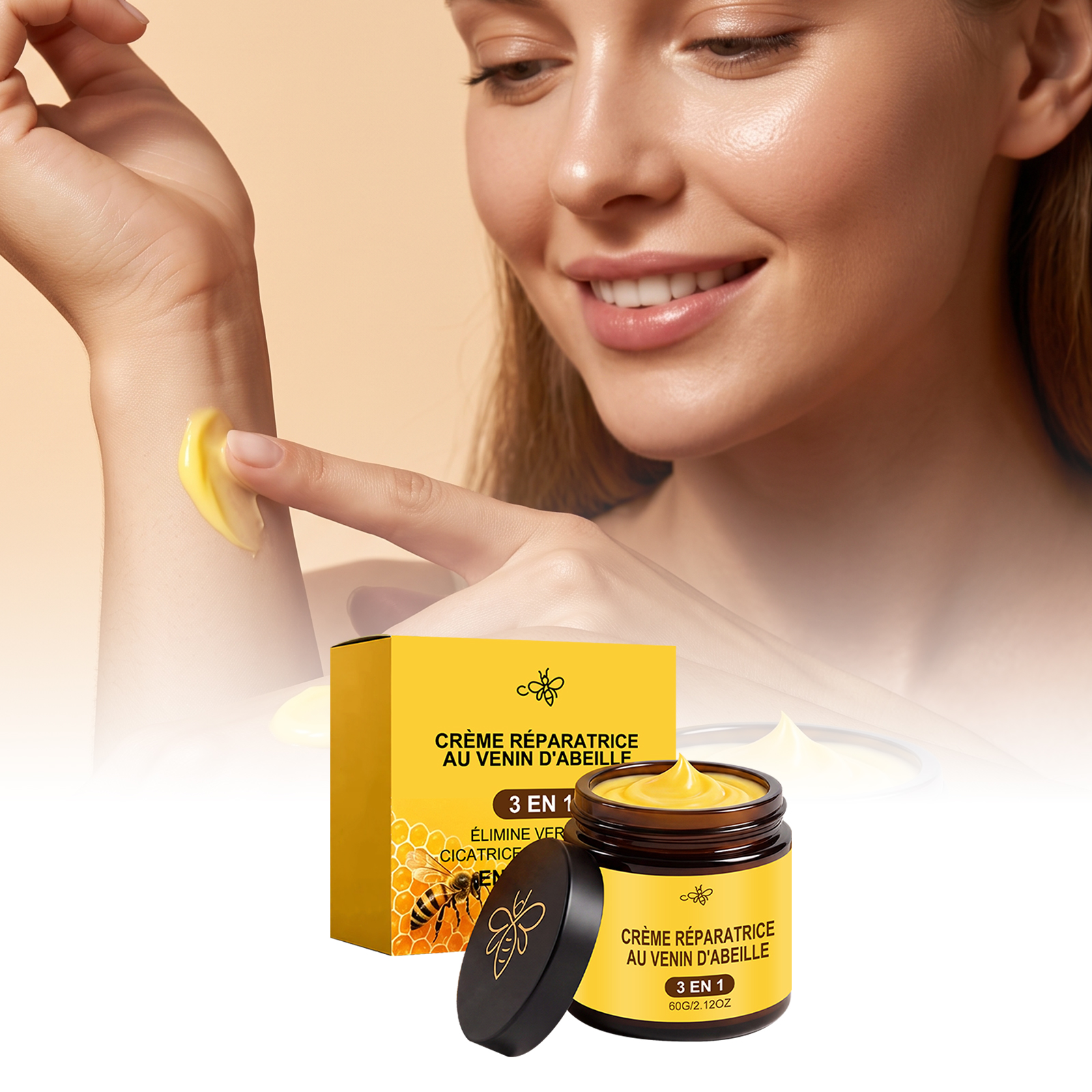 Bee Venom Care Cream Mild Ingredients Comfort Body Skin Appearance Smooth Moisturizing Nourishing Softening Skin Care