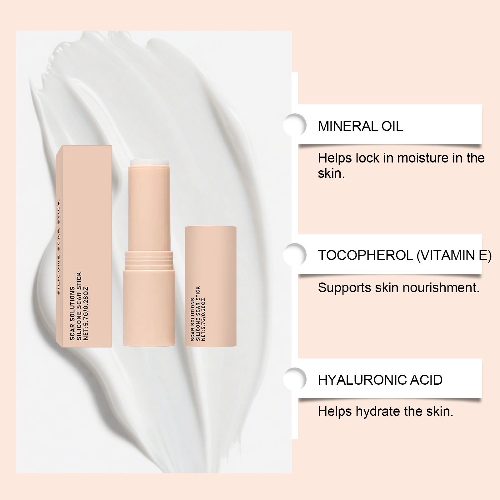 Skin Moisturizing Stick Gentle Soft Smooth Hydrating Nourishing Daily External Skin Care