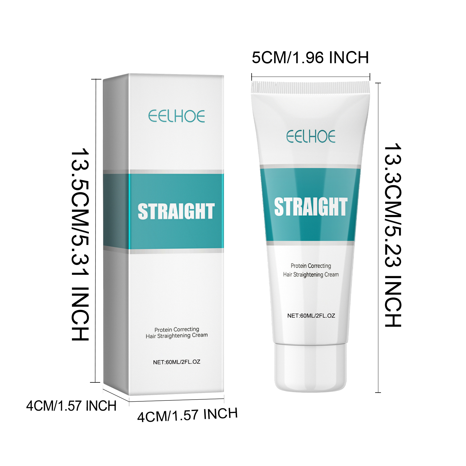 Protein Straightening Hair Cream Smoothing Frizz Control Repairing Damaged Hair For Silky Straight Style Daily Care