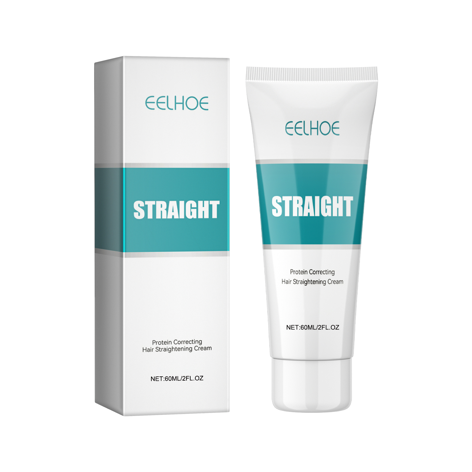 Protein Straightening Hair Cream Smoothing Frizz Control Repairing Damaged Hair For Silky Straight Style Daily Care