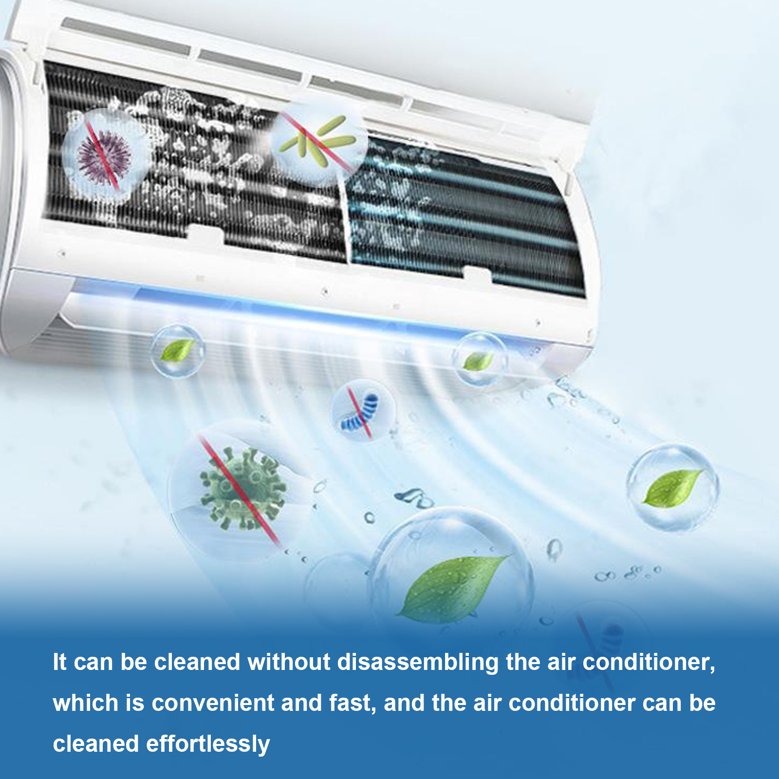 Air Conditioner Foam Cleaner Deep Cleaning Deodorizing For Home AC Indoor Outdoor Unit Maintenance