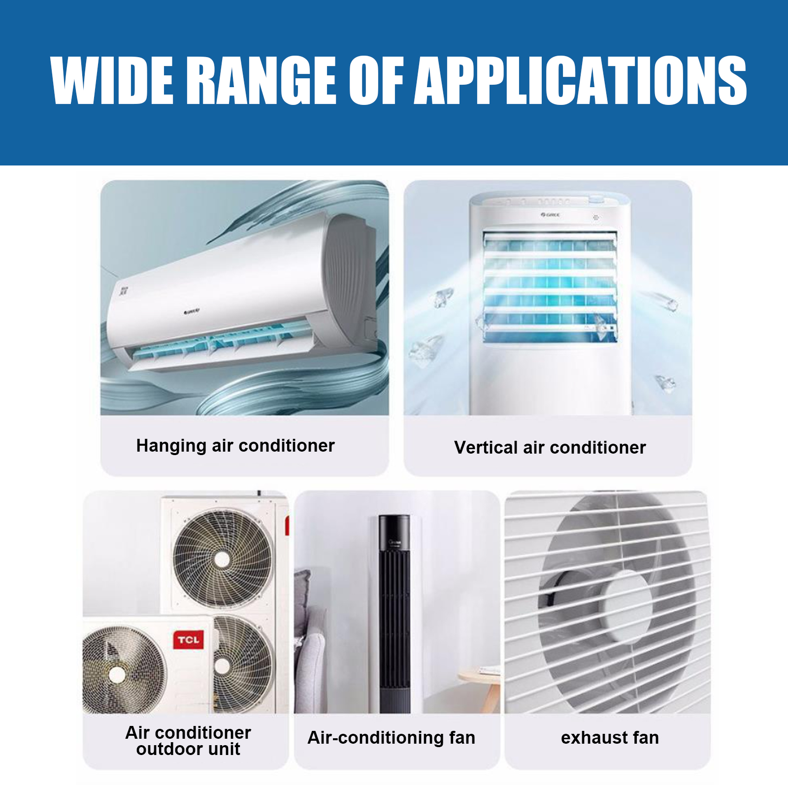 Air Conditioner Foam Cleaner Deep Cleaning Deodorizing For Home AC Indoor Outdoor Unit Maintenance