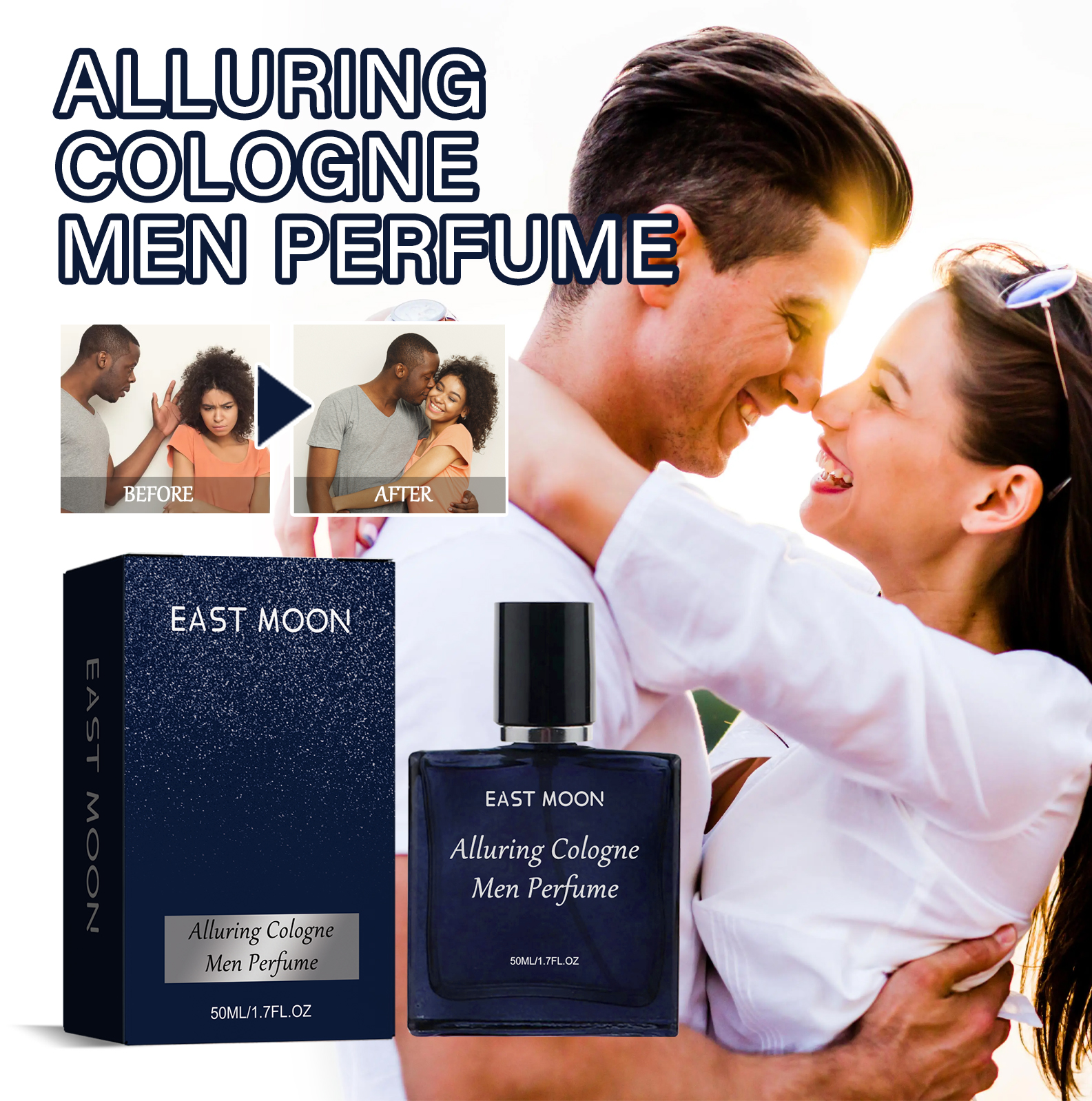 Men Cologne Fresh Natural Light Long Lasting Scent For Dating And Daily Wear 50ml